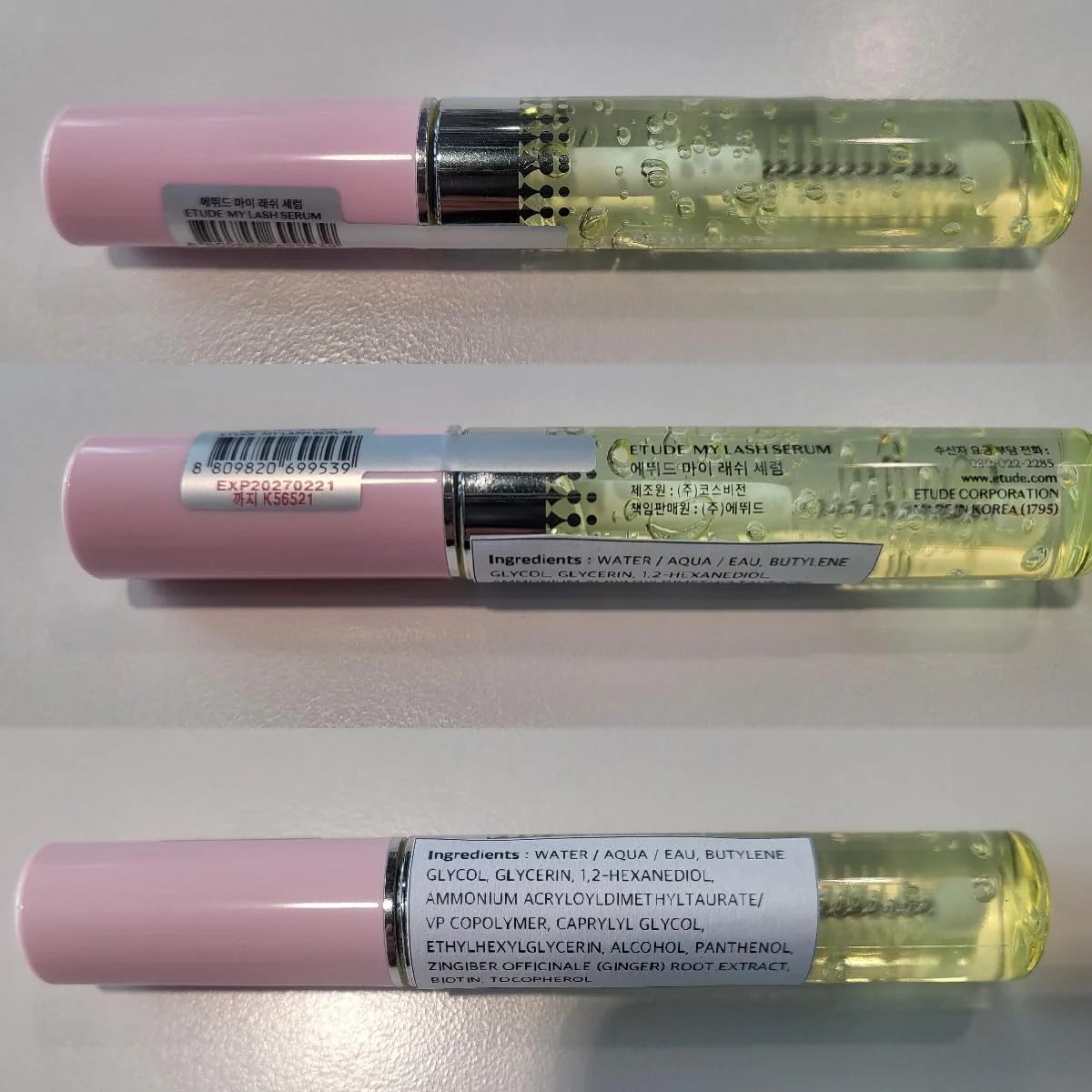 ETUDE My Lash Serum, Eyelash Strengthening Formula with Biotin, Ginger extract for Lash health and growth, Mascara Essence, Mascara Serum, Vegan Certified, Korean Makeup (0.3 Fl Oz) - Image 2