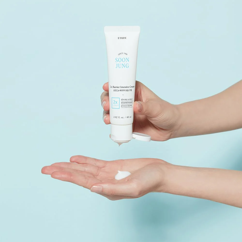 ETUDE SoonJung 2x Intensive Cream Duo Set for Barrier Repair | Rich Moist, Madecassoside & Panthenol for Soothing, Face Moisturizer for Sensitive Skin, pH Balanced, Hypoallergenic, 2.02 Fl Oz x 2pcs - Image 2