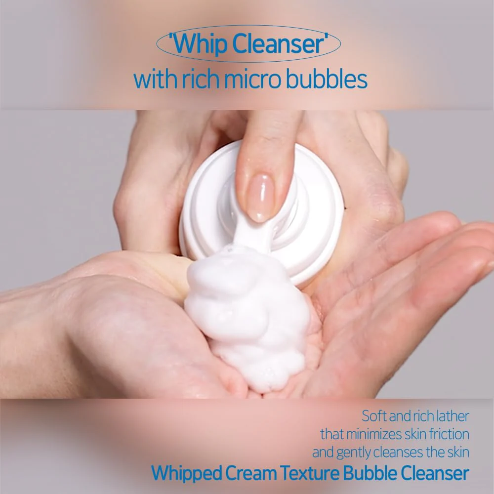 ETUDE SoonJung pH 6.5 Whip Cleanser Big Size, Mild Micro Foaming Face Wash for Sensitive Skin, Panthenol, Madecassoside for Soothing, Barrier Repair, Low pH, Vegan, Non-comedogenic 8.45 Fl Oz - Image 5