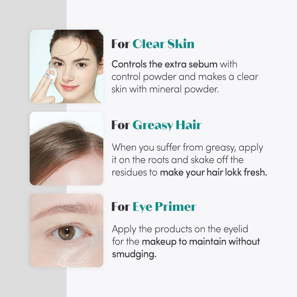 ETUDE Zero Sebum Loose Powder for Face | Lightweight Oil Control No Sebum Loose Face Powder with 80% Mineral | Long Lasting for Setting or Foundation Makes Skin Downy - Image 4