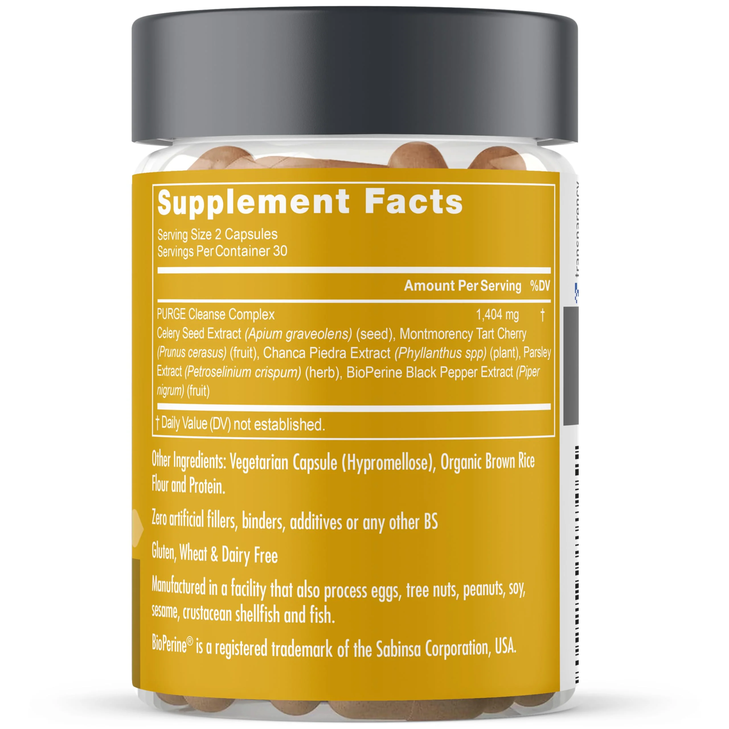 Eu Natural Purge Uric Acid Flush - Eat & Drink What You Want - Uric Acid Support for Joints & Mobility with Celery Seed, Tart Cherry & Chanca Piedra - 60 Vegetarian Capsules - Image 2