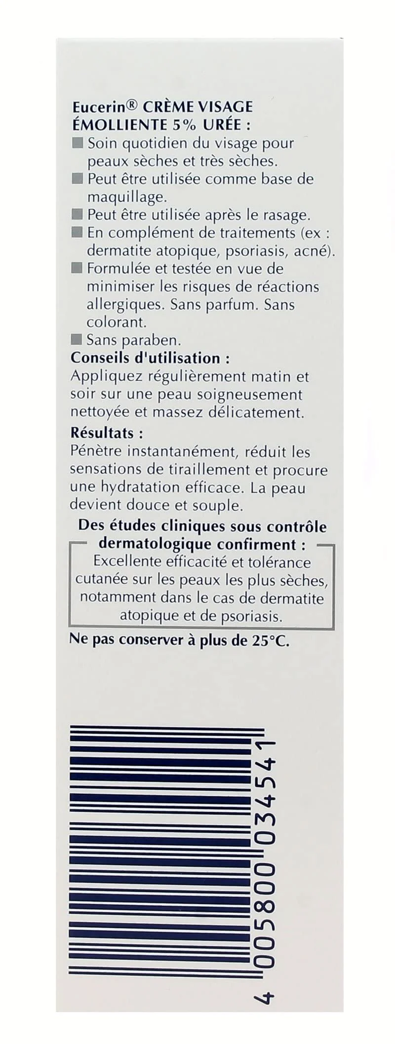 Eucerin 5% Urea Smoothing Face Cream, 50ml - Hydrating Moisturizer for Dry Skin, Dye-Free, Adult - Image 6