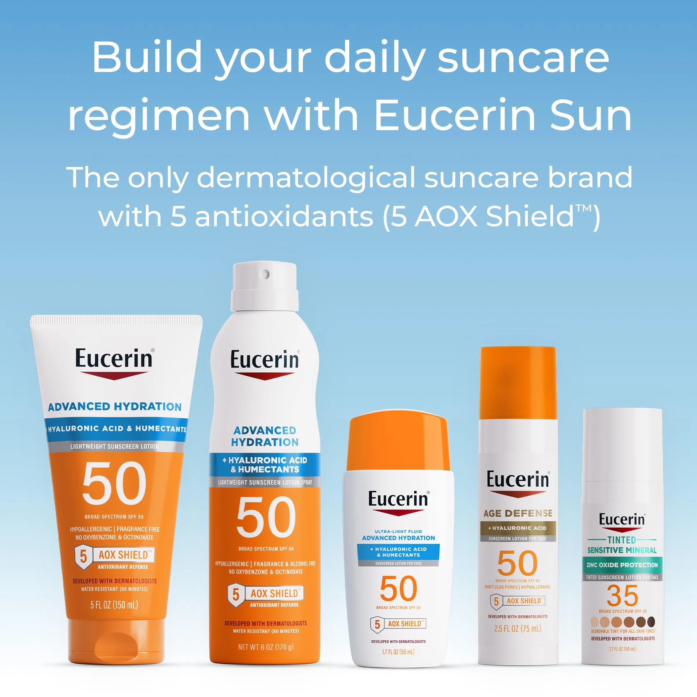 Eucerin Advanced Hydration SPF 30 Sunscreen Spray, Lightweight Spray Sunscreen with Hyaluronic Acid and Humectants, Hypoallergenic, Fragrance and Alcohol Free, 6 Oz Bottle - Image 4