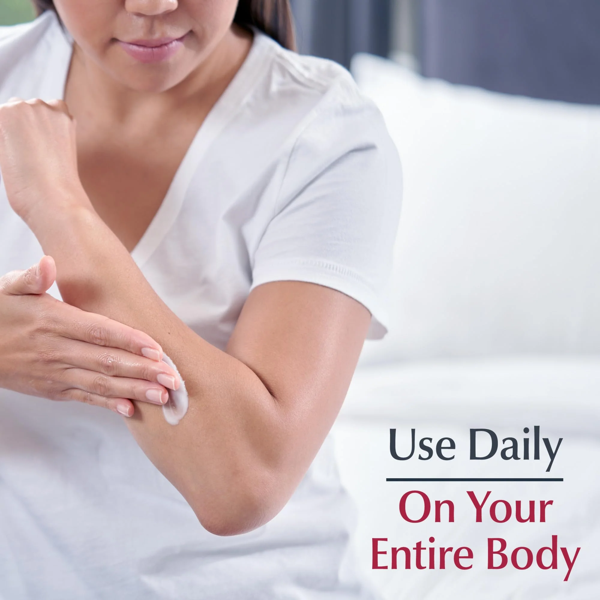 Eucerin Advanced Repair Body Cream for Very Dry Skin, Fragrance Free Daily Body Moisturizer, 16 Oz Jar - Image 8