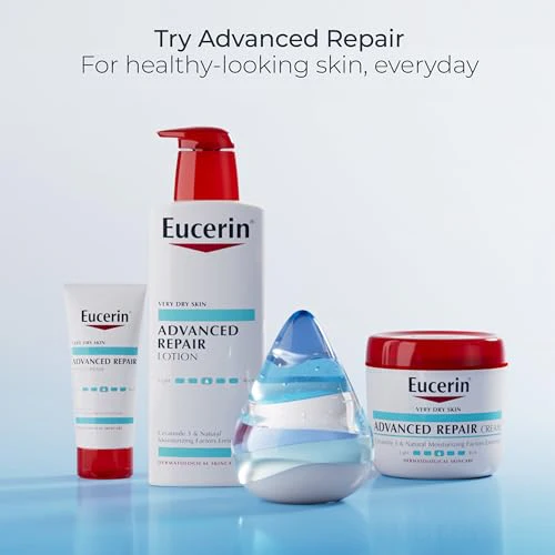 Eucerin Advanced Repair Body Lotion for Very Dry Skin, Unscented Lotion Formulated with Ceramides, 16.9 Fl Oz Bottle - Image 5