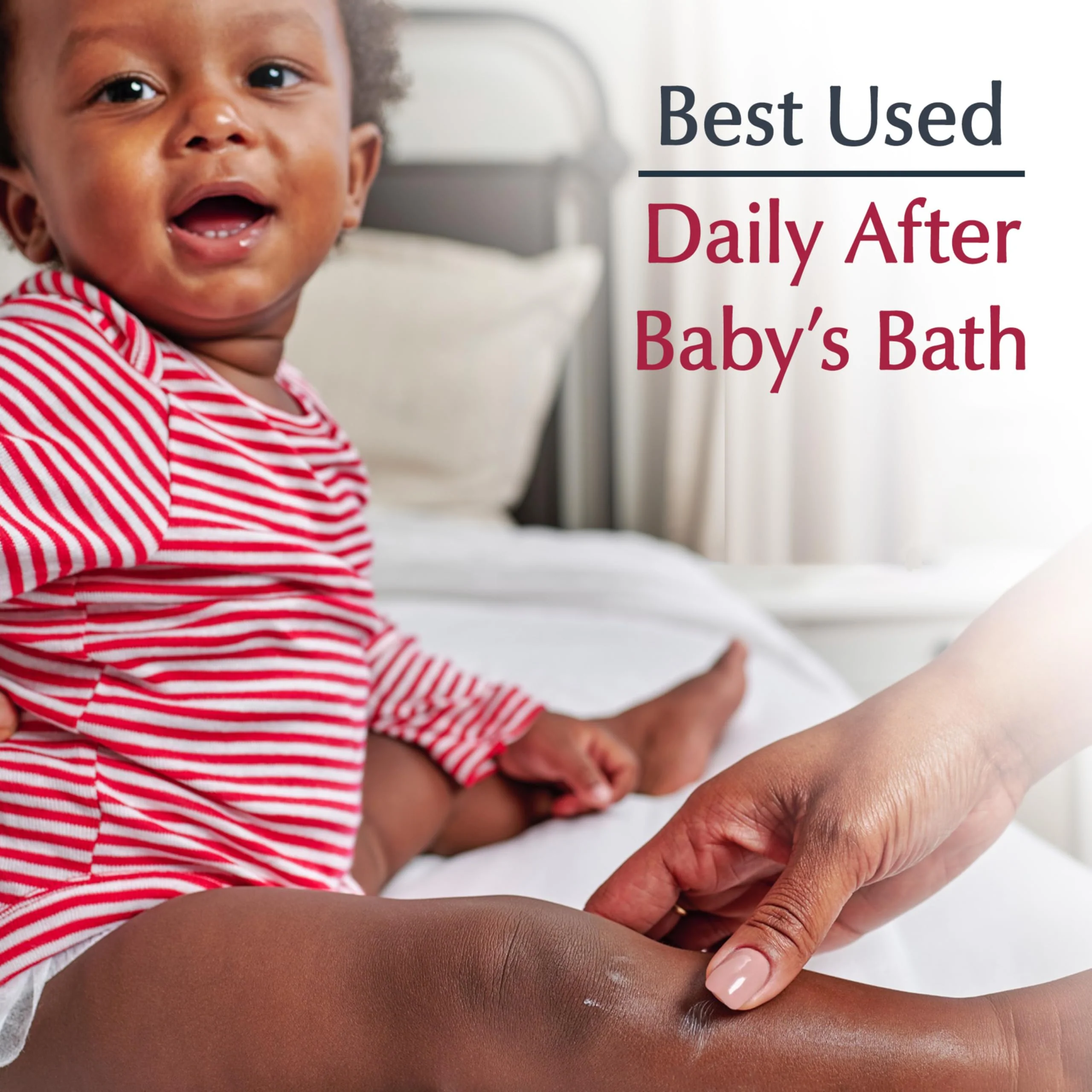 Eucerin Baby Body Lotion, Hypoallergenic and Fragrance Free Baby Lotion with Pro-Vitamin B5 and Shea Butter, 13.5 Fl Oz Bottle - Image 5