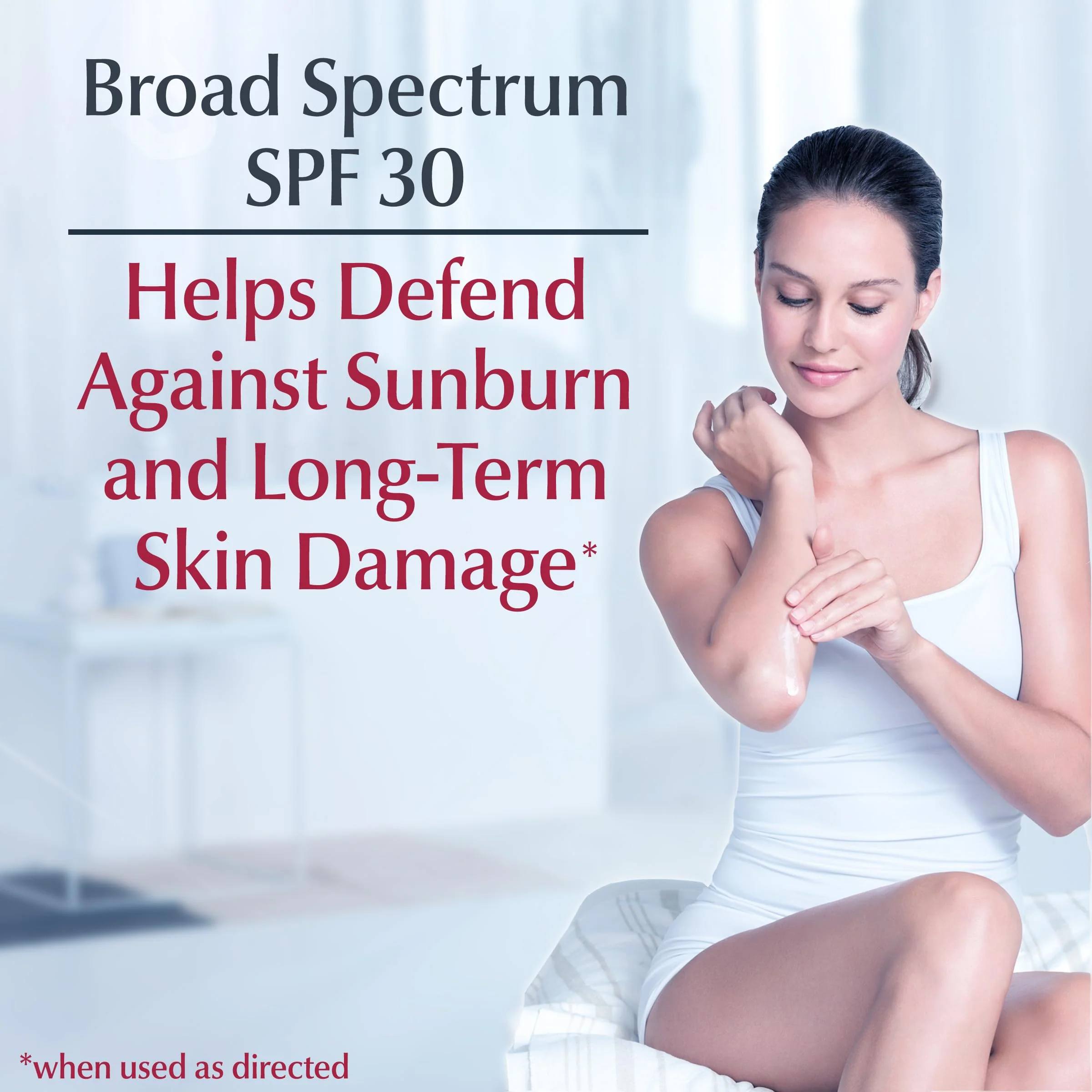 Eucerin Daily Hydration Broad Spectrum SPF 30 Sunscreen Body Cream for Dry Skin, Fragrance Free Sunscreen Moisturizer, 8 Oz Tube - Image 11
