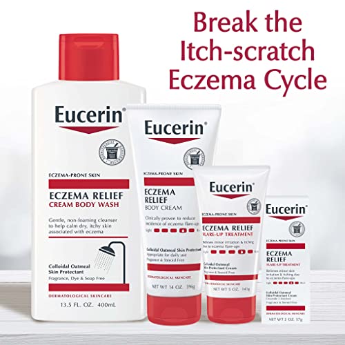 Eucerin Eczema Relief Body Cream, Eczema Cream with Colloidal Oatmeal, Ceramide-3 and Licorice Root Extract, 14 Oz Tube - Image 4