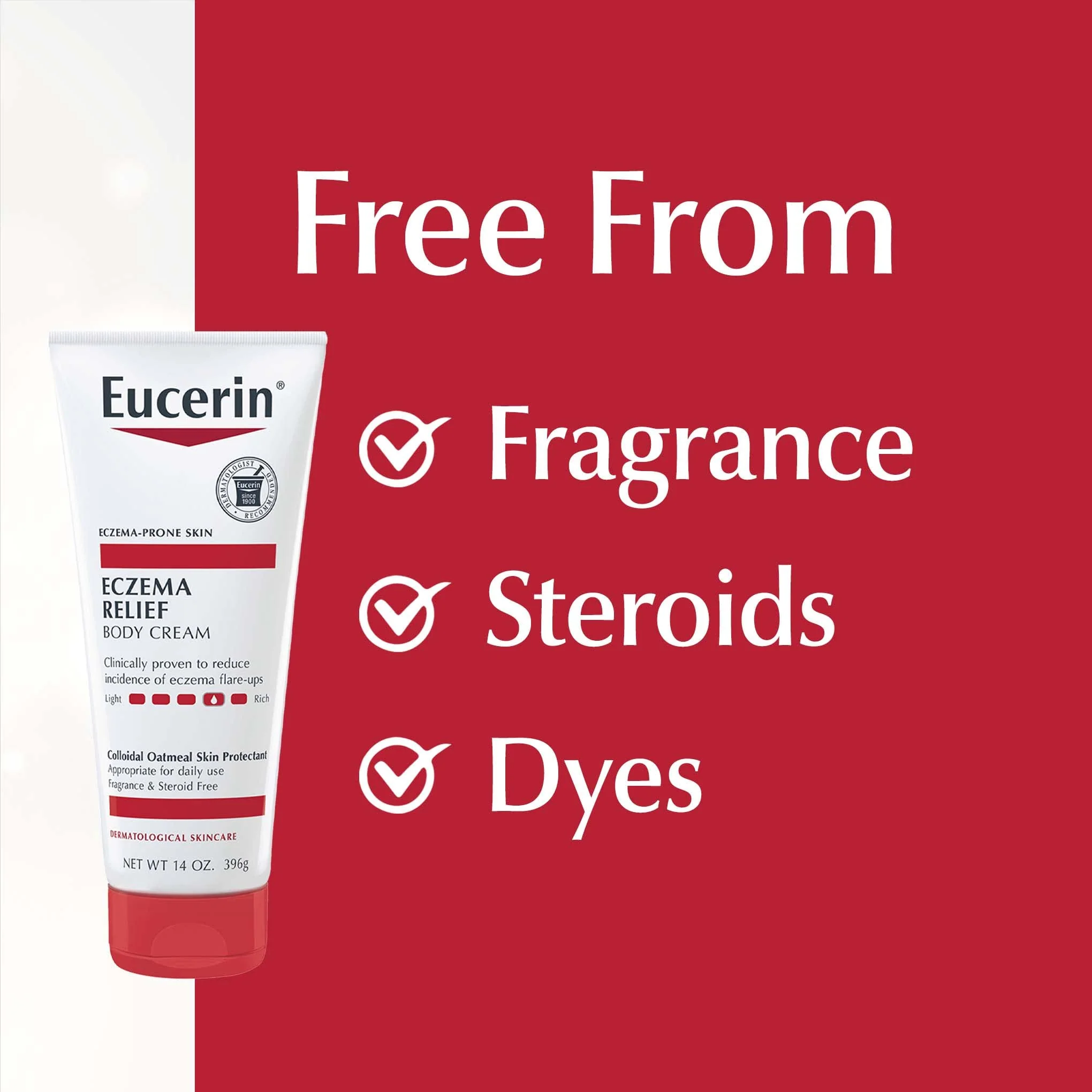 Eucerin Eczema Relief Body Cream, Eczema Cream with Colloidal Oatmeal, Ceramide-3 and Licorice Root Extract, 14 Oz Tube - Image 9