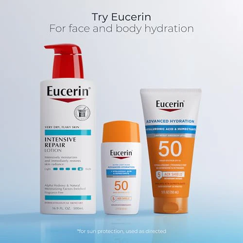 Eucerin Intensive Repair Body Lotion for Dry Skin with Alpha Hydroxy, Body Moisturizer for Very Dry Skin, Moisturizes, Exfoliates and Conditions, Fragrance Free and Paraben Free, 16.9 Fl Oz Bottle - Image 5