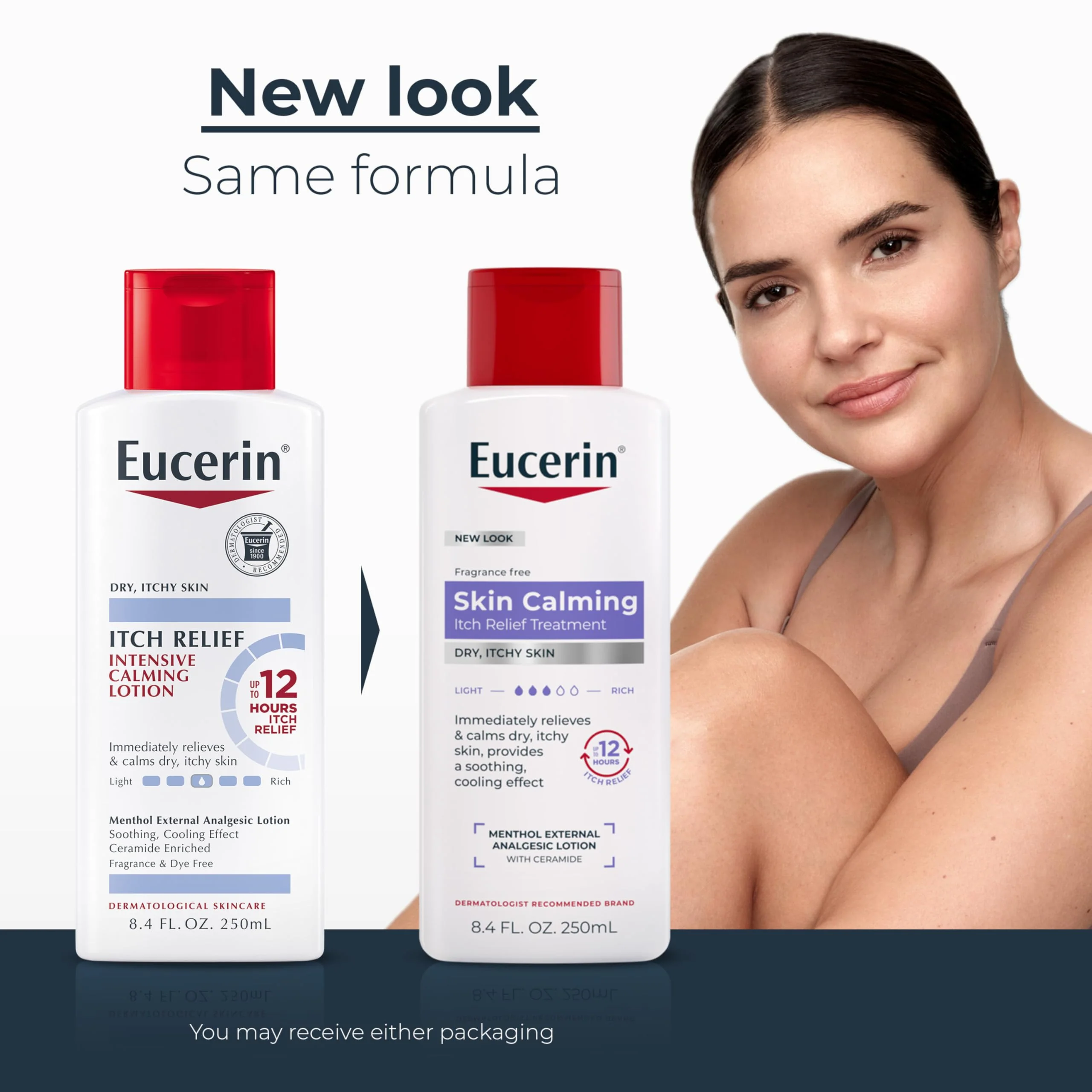 Eucerin Itch Relief Intensive Calming Lotion, Itch-Relieving Lotion for Sensitive Dry Skin, 8.4 Fl Oz Bottle - Image 27