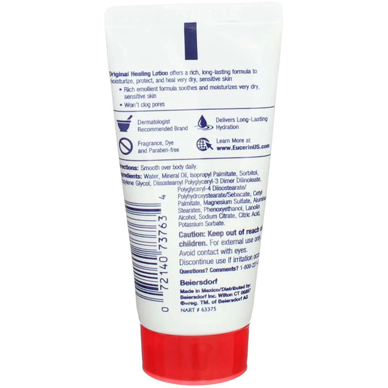 Eucerin Original Healing Emollient Enriched Lotion 1 oz. - Pack of 6 - New Look! - Image 7