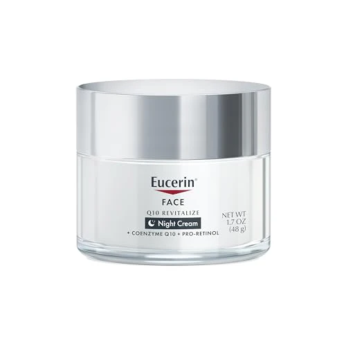 Eucerin Q10 Anti-Wrinkle Night Cream + Pro-Retinol, Facial Cream for Sensitive Skin, 1.7 Oz Jar - Image 4