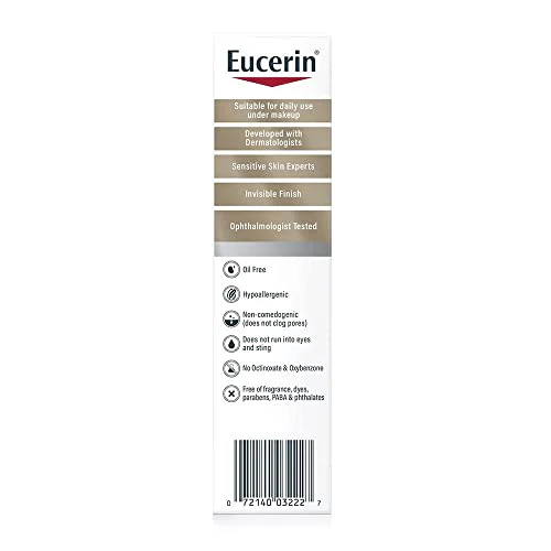 Eucerin Sun Age Defense SPF 50 Face Sunscreen Lotion with Hyaluronic Acid, Hypoallergenic, Non-Comedogenic Sunscreen SPF 50 Free of Fragrance, Oxybenzone and Octinoxate, 2.5 Fl Oz Bottle - Image 2