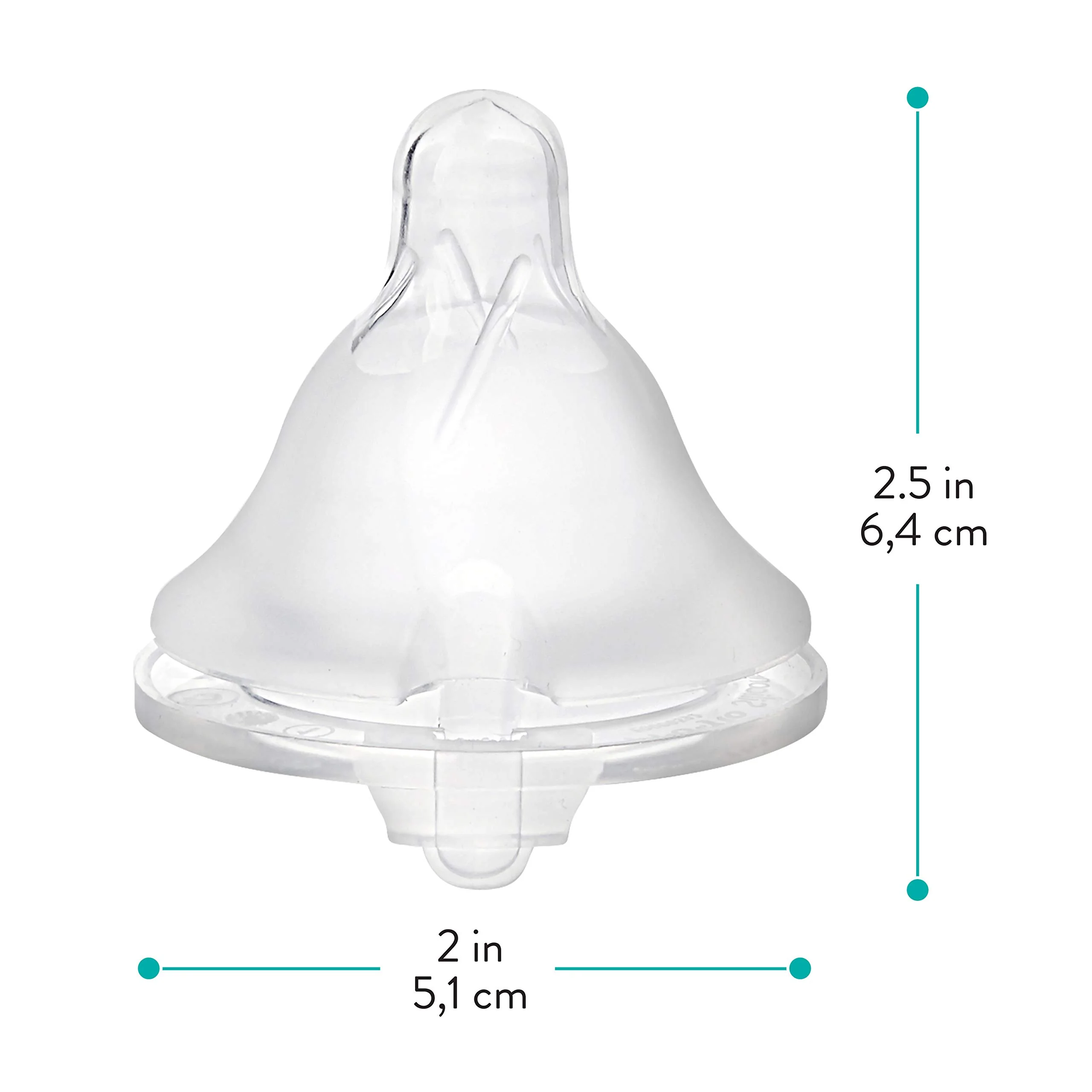 Evenflo Feeding Balance + Wide Neck BPA-Free Silicone Medium Flow Baby Bottle Nipple - 3 Months+, 6ct - Image 4