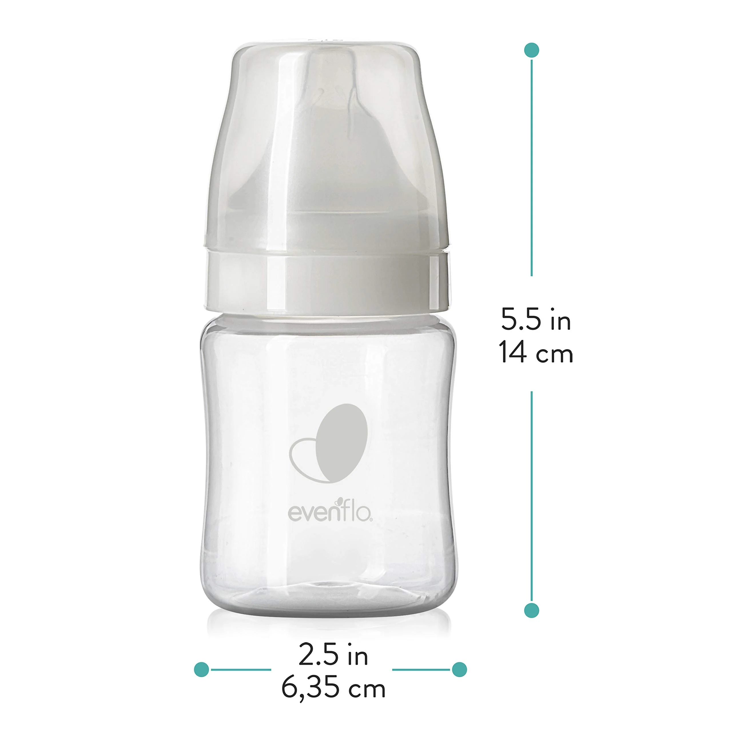 Evenflo Feeding Premium Proflo Venting Balance Plus Wide Neck Baby, Newborn and Infant Bottles - Developed by Pediatric Feeding Specialists - 5 Ounce (Pack of 6) - Image 4