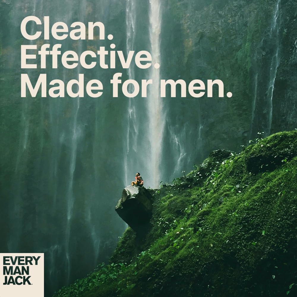 Every Man Jack Nourishing Amber + Sandalwood Mens Body Wash for All Skin Types - Cleanse, Nourish, and Hydrate Skin with Naturally Derived Coconut, Glycerin - 33.8 fl oz - 2 Bottles - Image 5