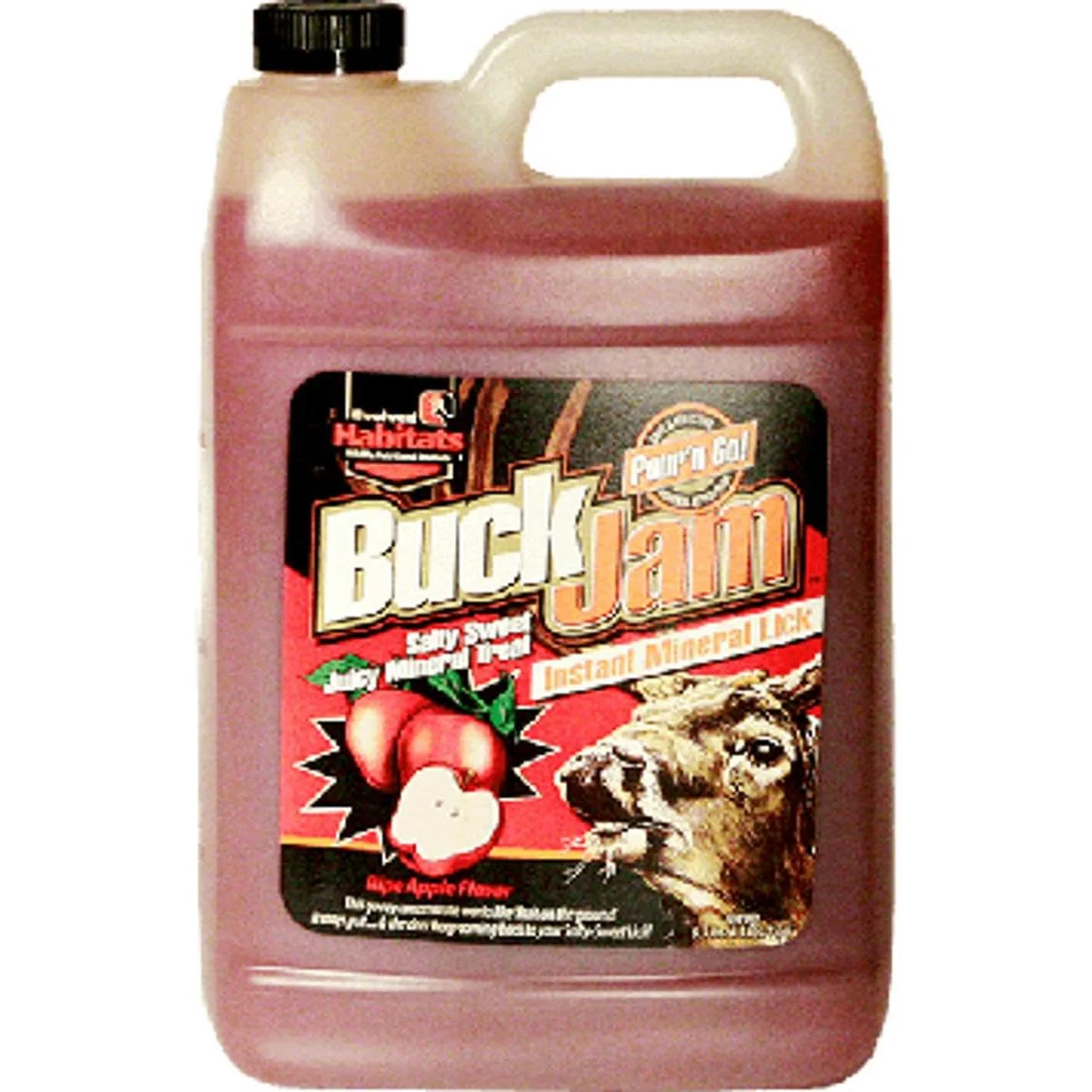 Evolved HABITATS Buck Jam Ripe Apple Flavored Salty Sweet Liquid Deer Attractant - Instant Mineral Lick - Powerful Ready-to-Use Year-Round Beneficial Food Supplement for Deer - 1 Gallon - Image 3