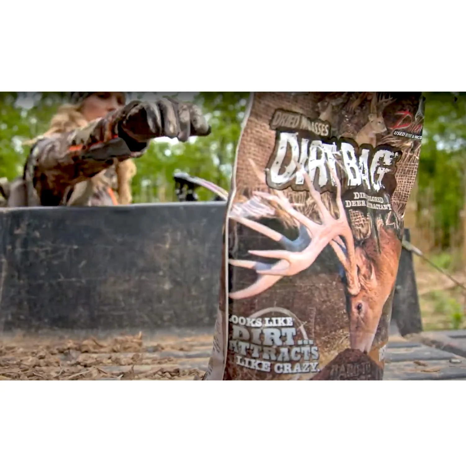 EVOLVED HABITATS DirtBag 5 lb Powder Dirt-Colored Glo-Cote UV Enhanced Visible Deer Attractant with Molasses Flavor - Long-Lasting Lick Food Supplement Deer Feed - Image 3