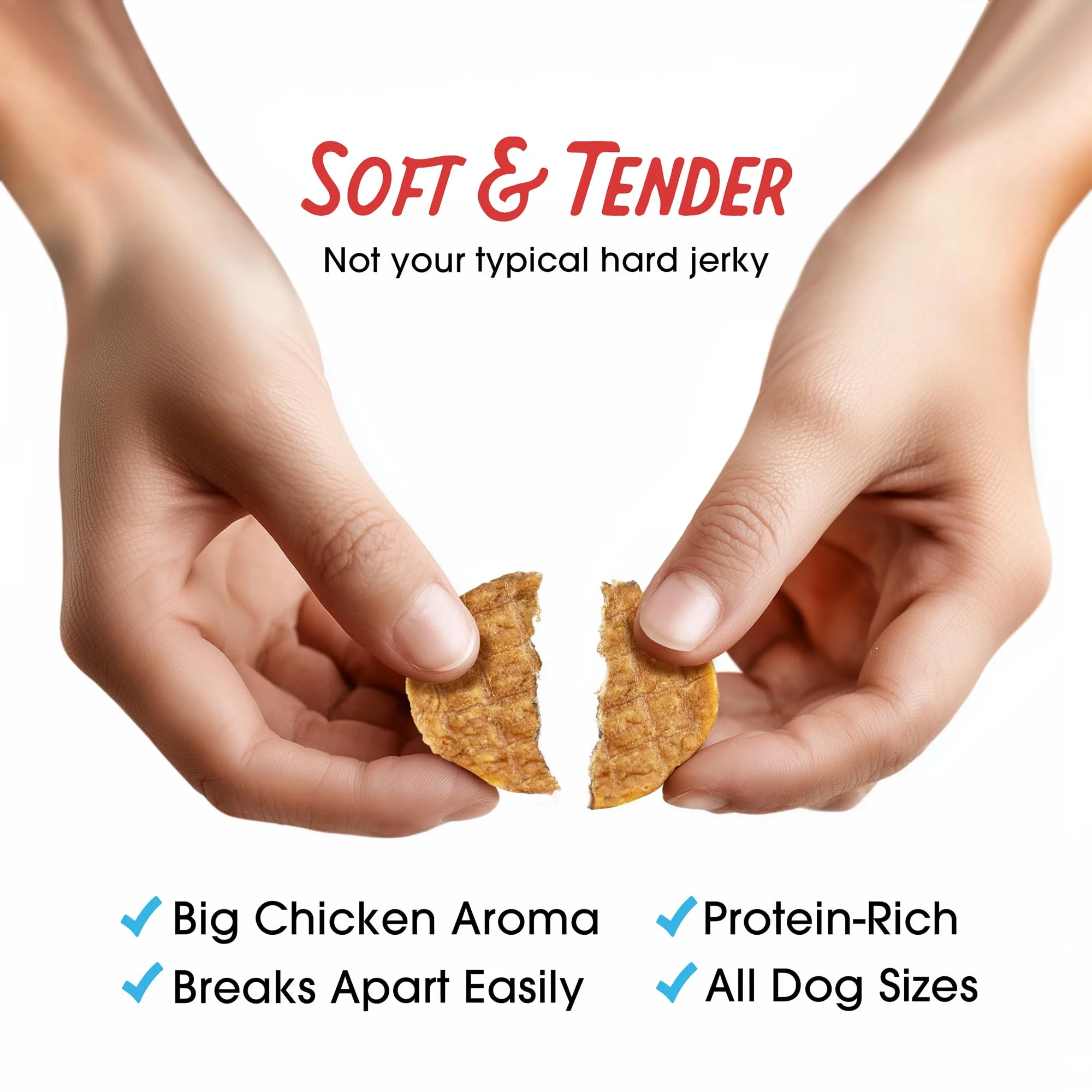 Farmland Traditions Dogs Love Chicken Jerky Dog Treats with Only 3 Ingredients and No Fillers, 6 Ounce Bag - Image 4