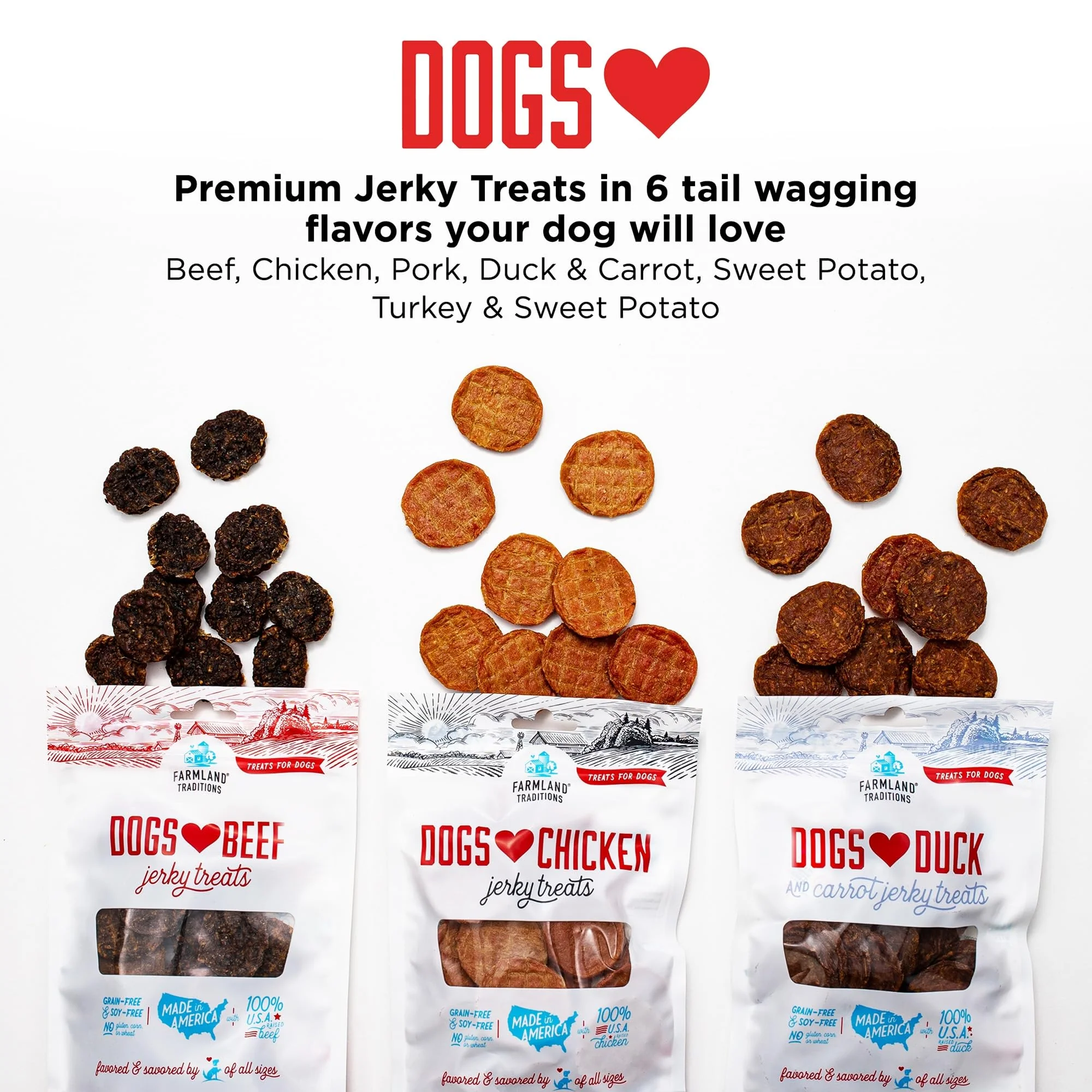 Farmland Traditions New Filler Free Dogs Love Pork Premium Jerky Treats for Dogs (5 oz.) - Image 3