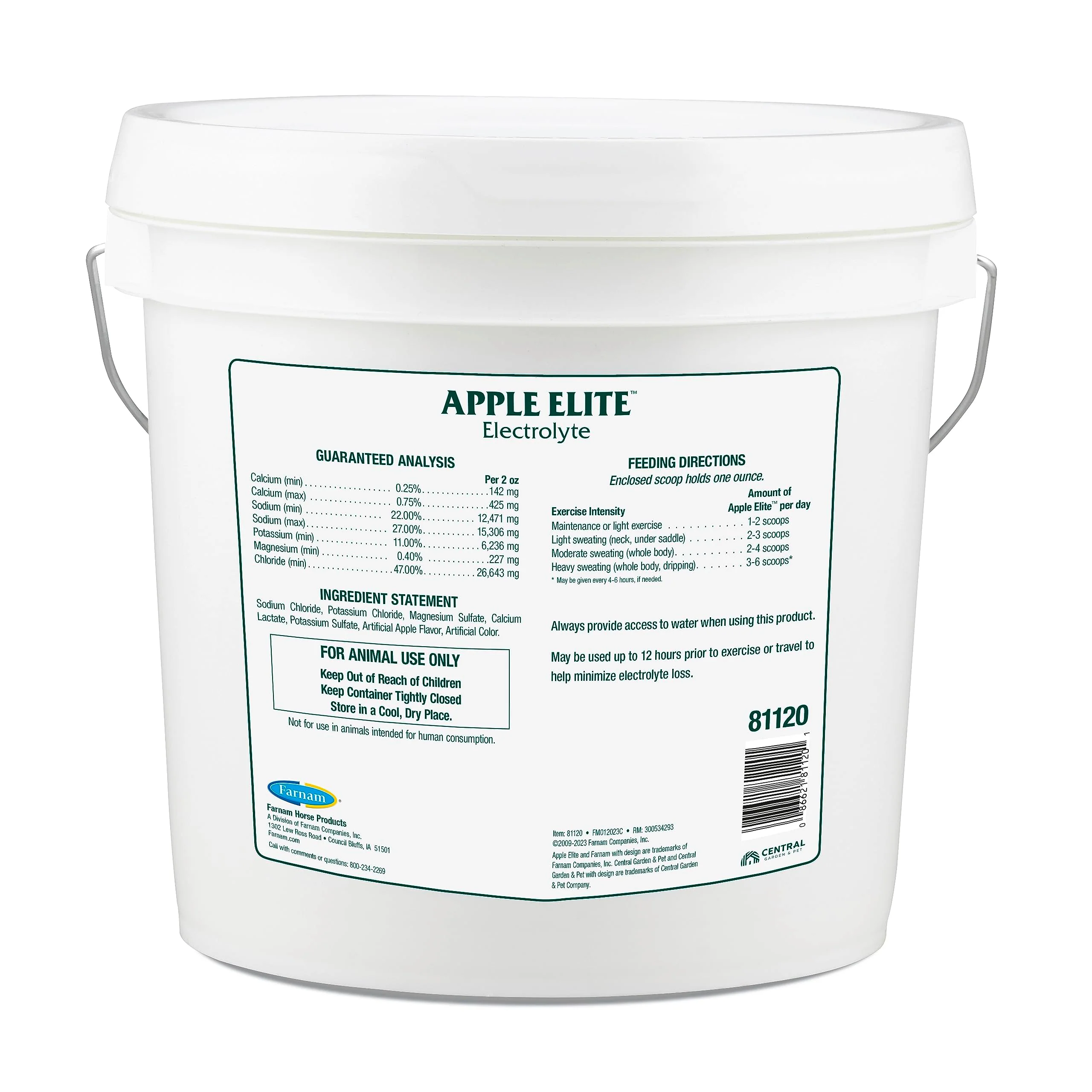 Farnam Apple Elite Horse Electrolytes Powder Supplement, Replaces Vital Minerals, Encourages Hydration, Sugar-Free, Contains Sodium, Potassium, Calcium & Magnesium, Apple Flavored, 5 lb - Image 3