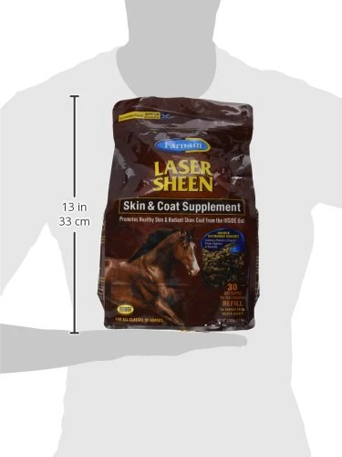 Farnam Laser Sheen Skin & Coat Supplement for Horses, Promotes Healthy Skin & Radiant Coat from The Inside Out, 3.75 Pounds 30 Day Supply - Image 11