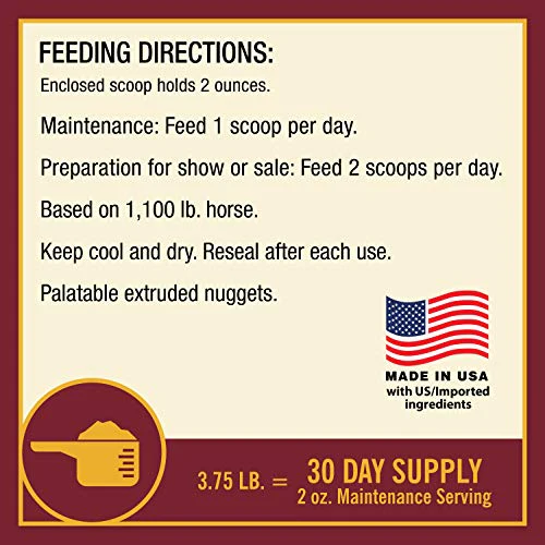 Farnam Laser Sheen Skin & Coat Supplement for Horses, Promotes Healthy Skin & Radiant Coat from The Inside Out, 3.75 Pounds 30 Day Supply - Image 3