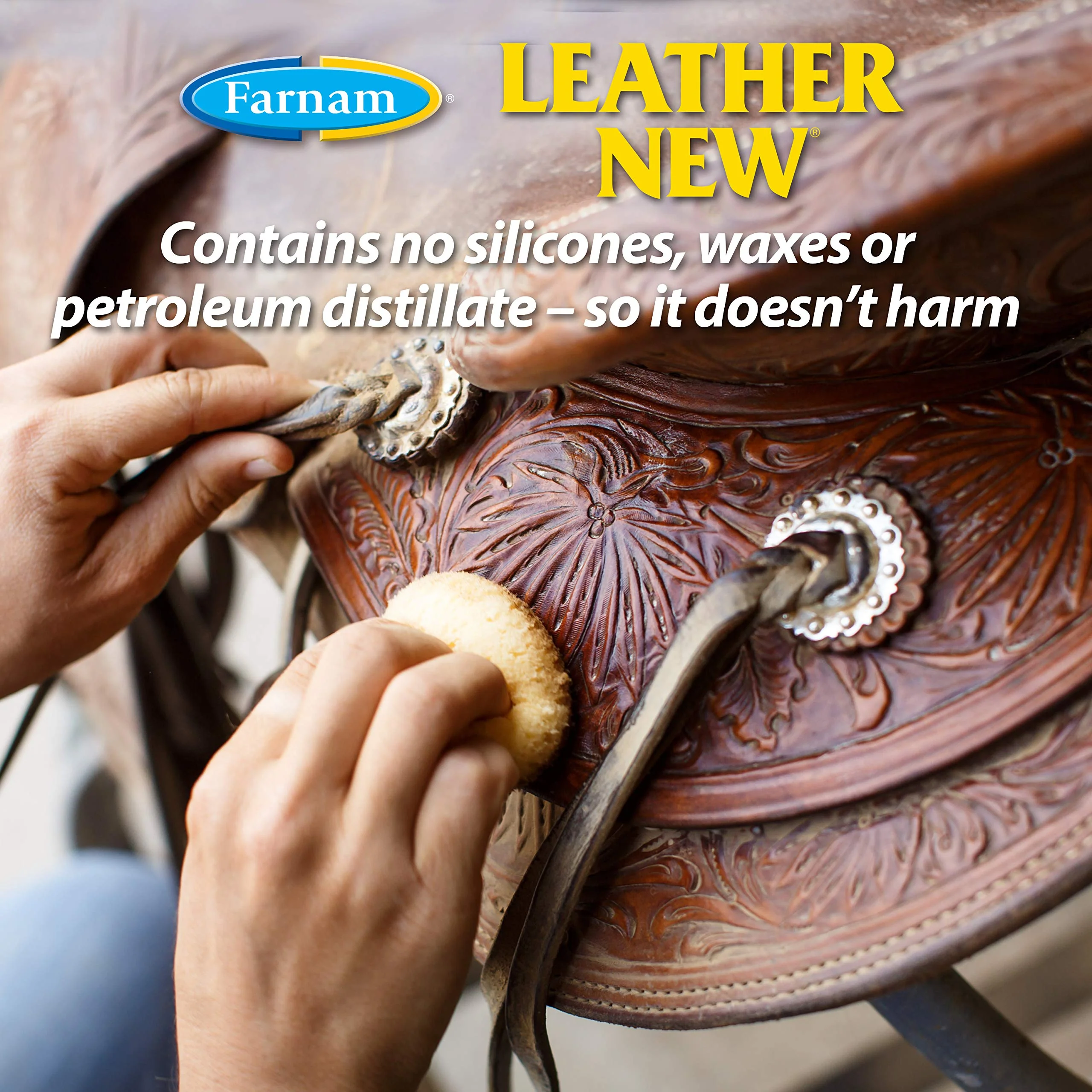 Farnam Leather New Deep-Cleaning Conditioner and Restorer for Saddles and Leather, 32 Ounces - Image 3
