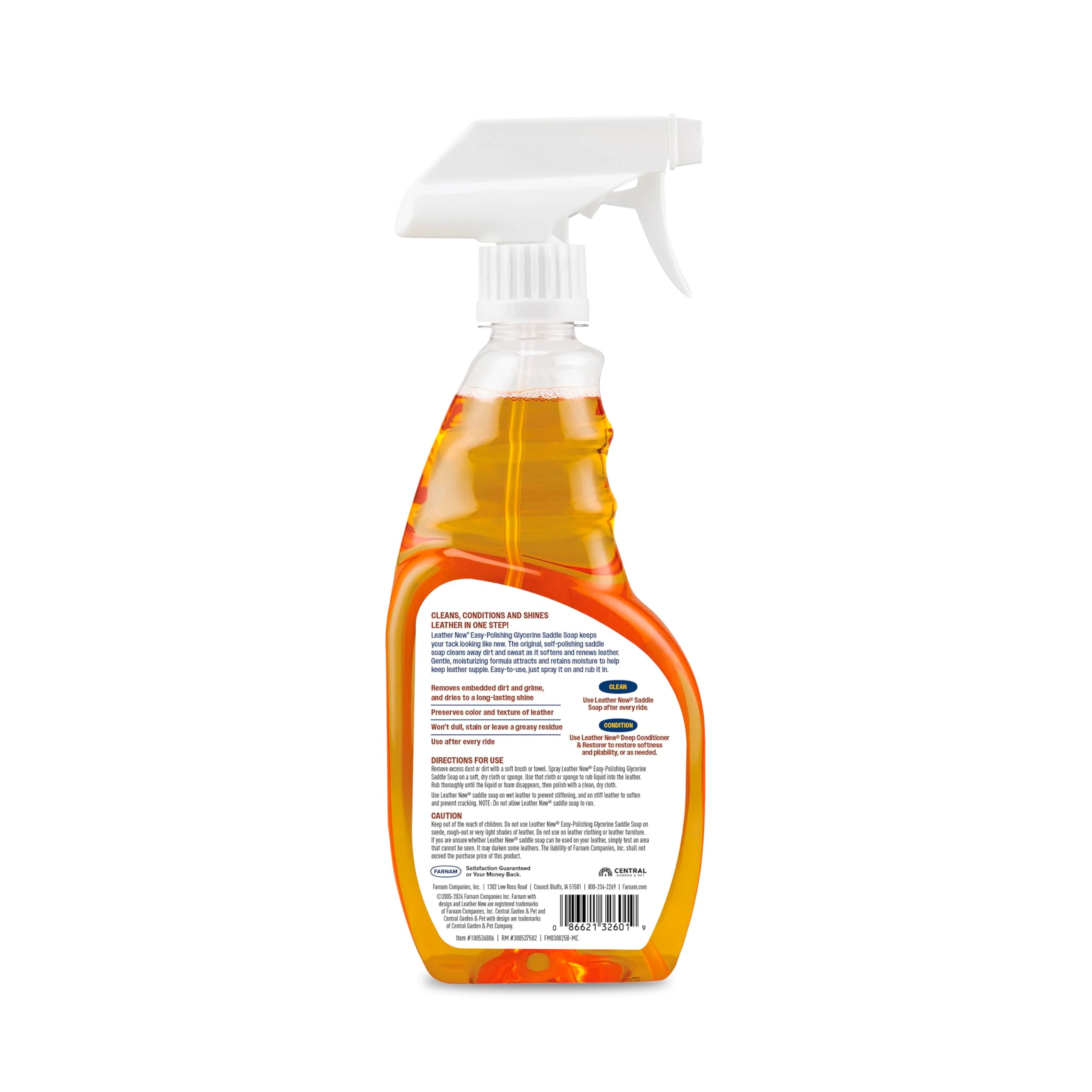Farnam Leather New Easy-Polishing Glycerine Saddle Soap and Leather Cleaner, 16 oz - Image 4