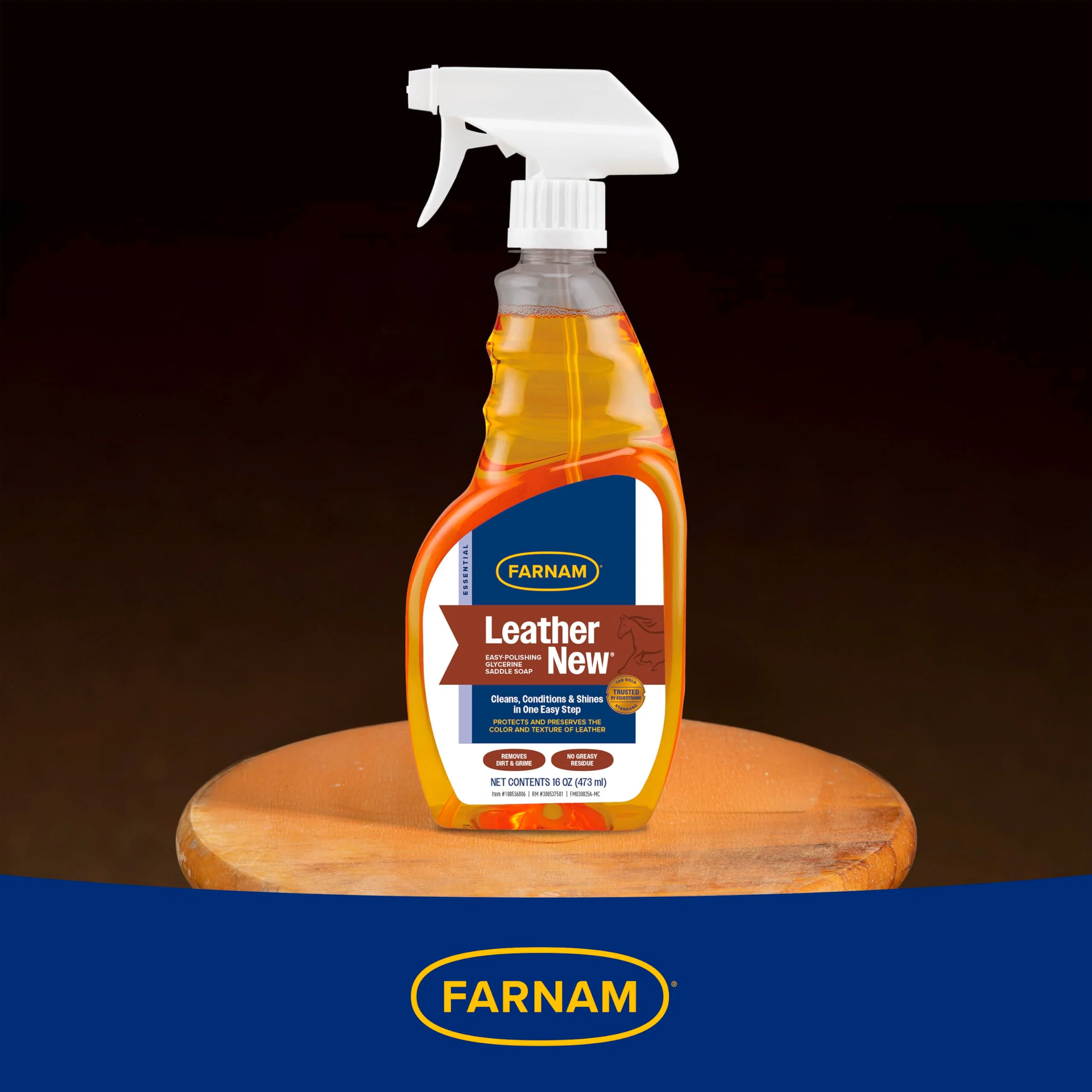 Farnam Leather New Easy-Polishing Glycerine Saddle Soap and Leather Cleaner, 16 oz - Image 5