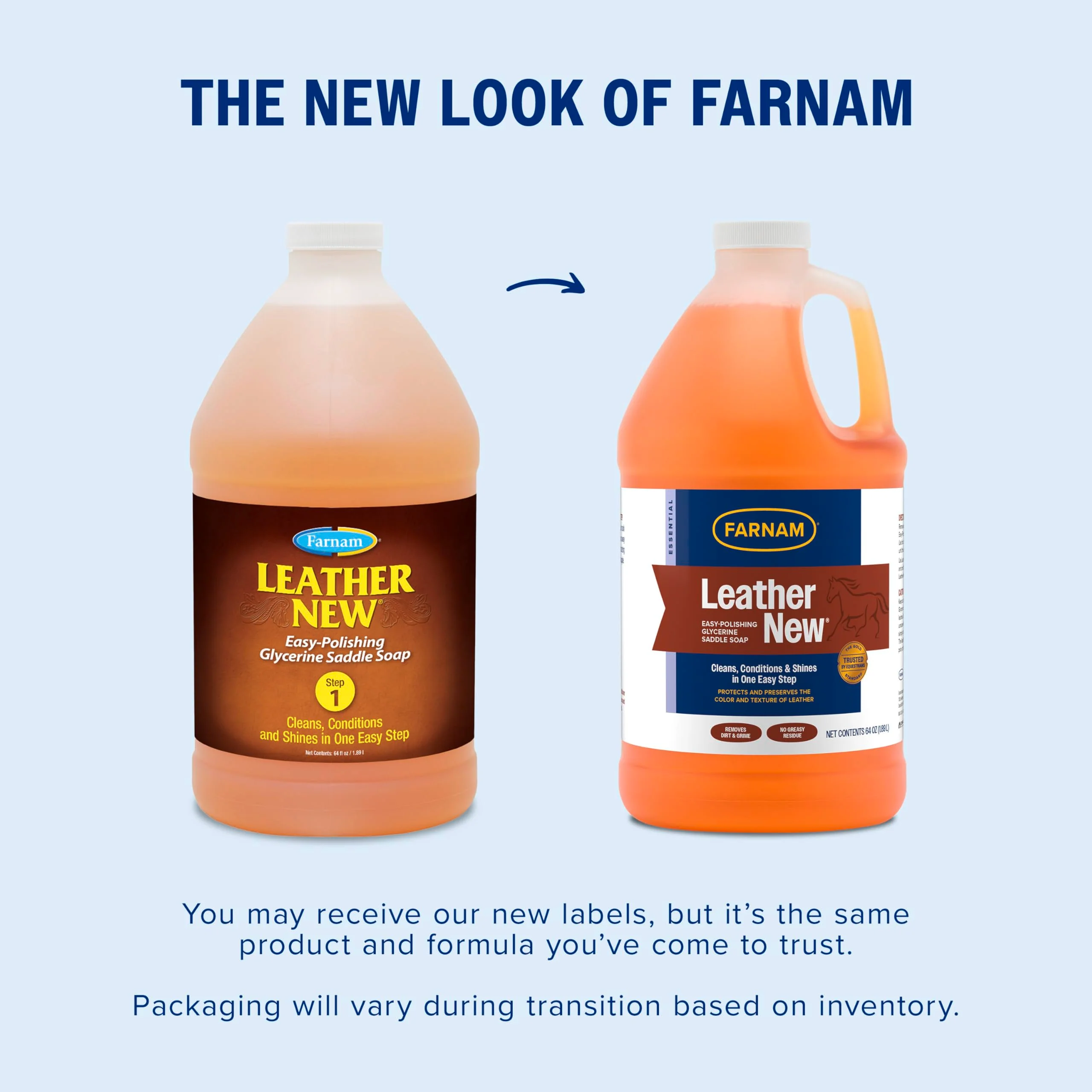 Farnam Leather New Easy-Polishing Glycerine Saddle Soap and Leather Saddle Cleaner, Protects and Preserves Leather, Cleans, Conditions and Polishes, 64 Oz. - Image 13