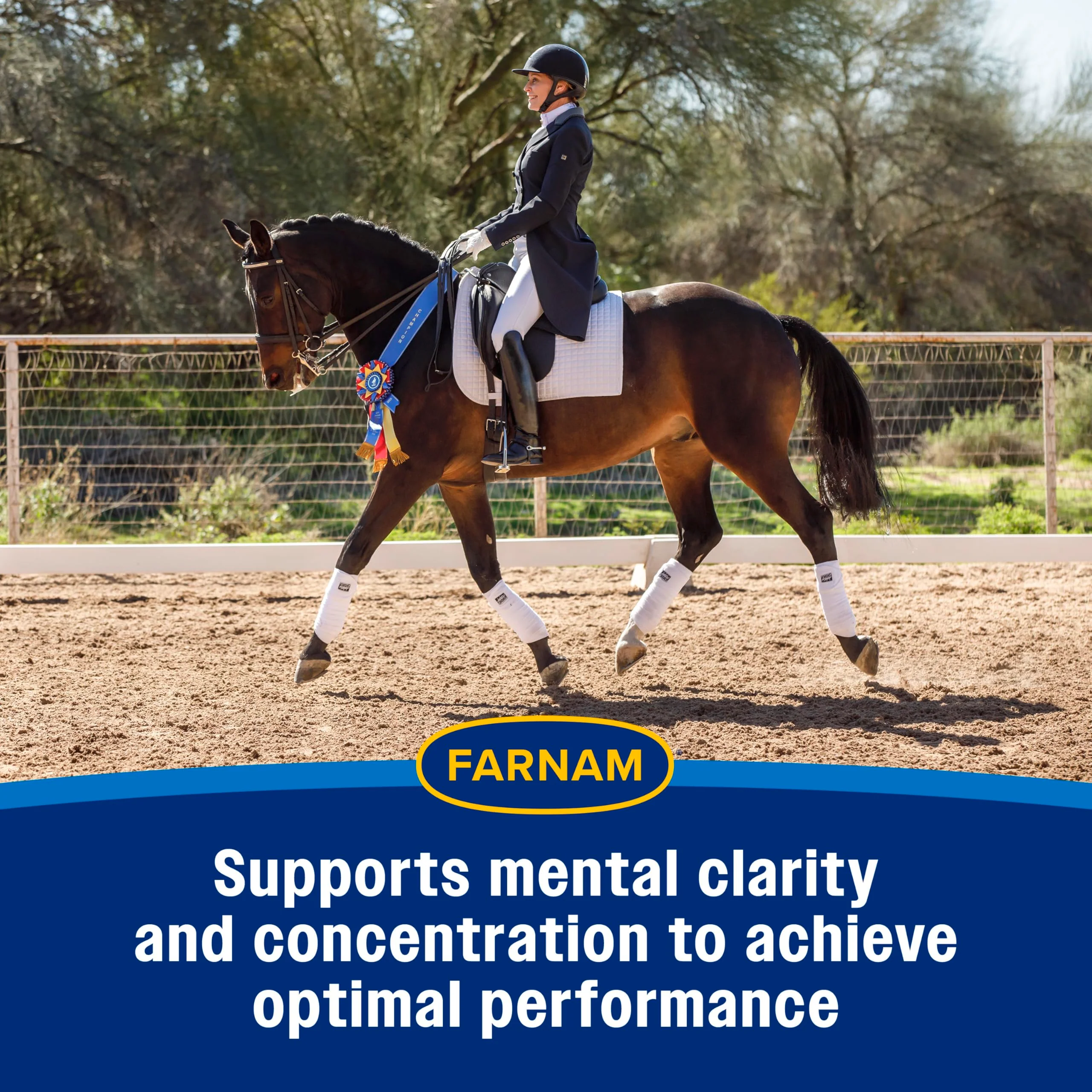 Farnam Quietex Show Calming & Focusing Paste for Horses, 30 cc Syringe, Show Safe Horse Calm Magnesium Supplement Paste, Help Manage Nervous Behavior, Focus, Keep Calm, Relaxed & Composed - Image 5