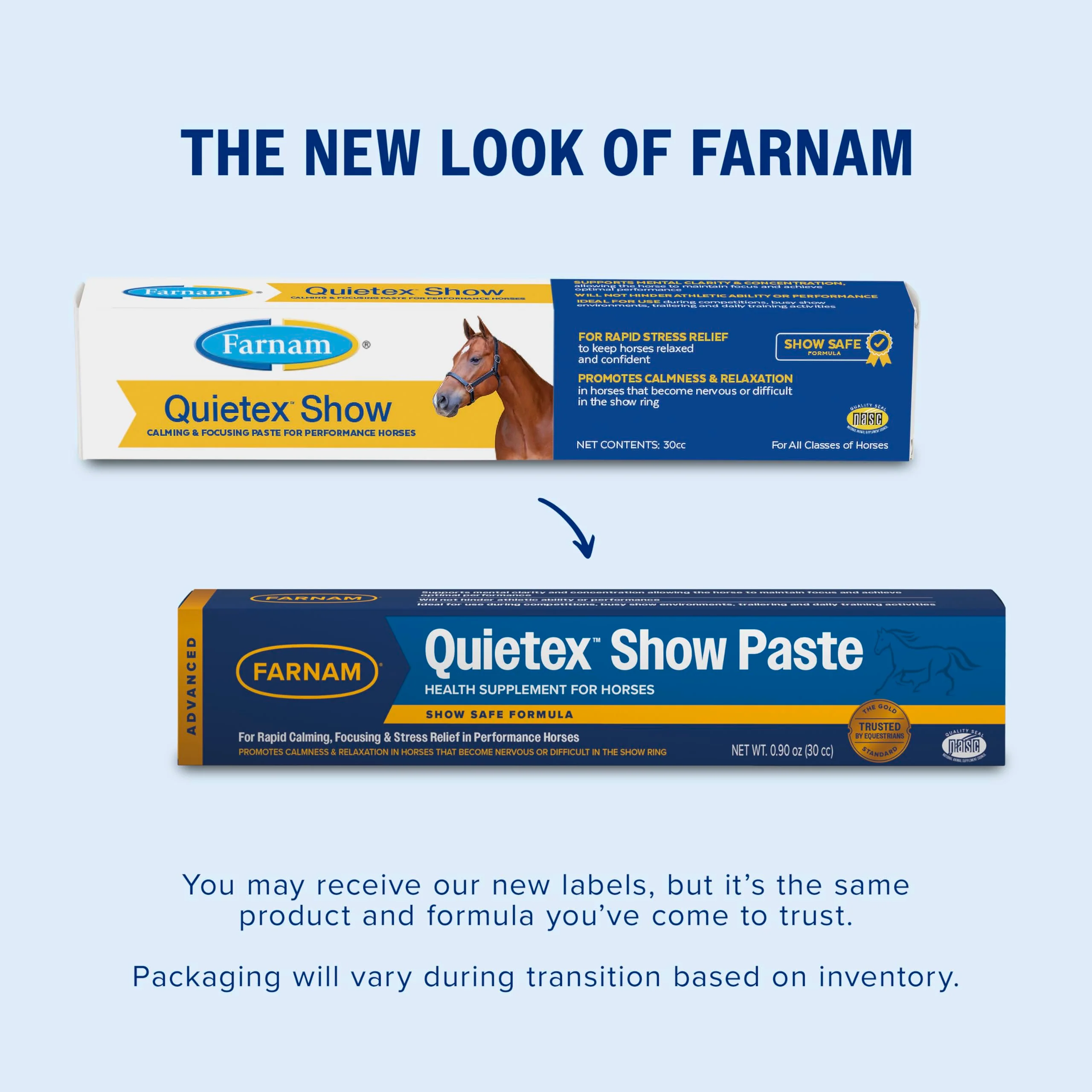 Farnam Quietex Show Calming & Focusing Paste for Horses, 30 cc Syringe, Show Safe Horse Calm Magnesium Supplement Paste, Help Manage Nervous Behavior, Focus, Keep Calm, Relaxed & Composed - Image 9
