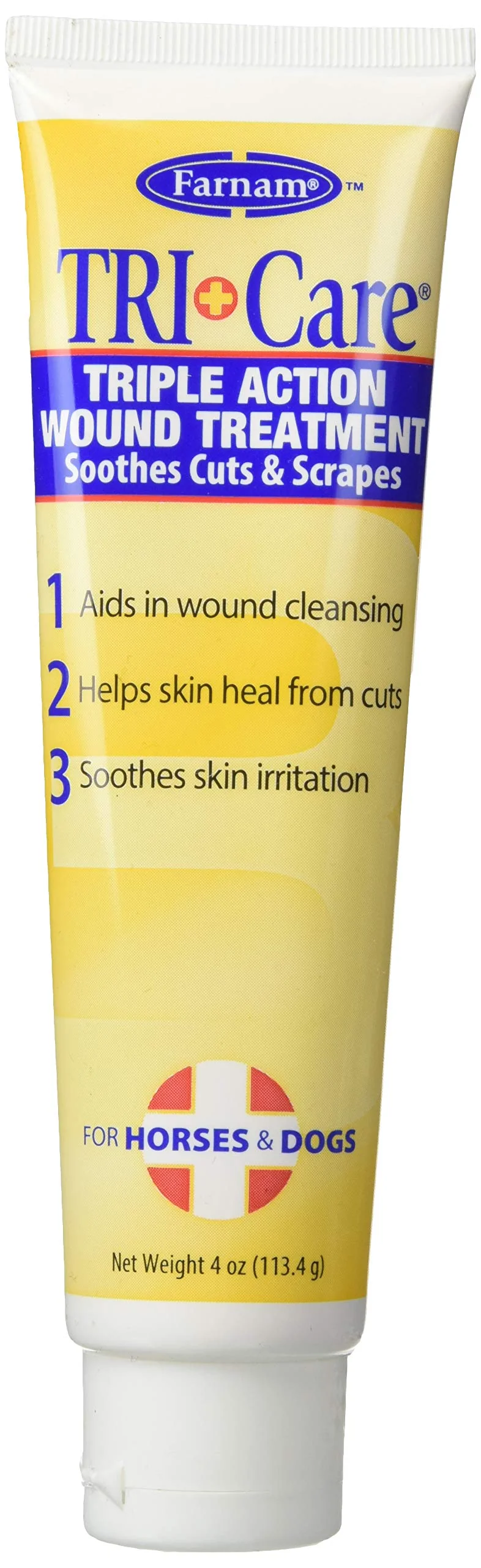 Farnam TRI-Care Triple Action Wound Treatment, One Size, for Dogs and Horses
