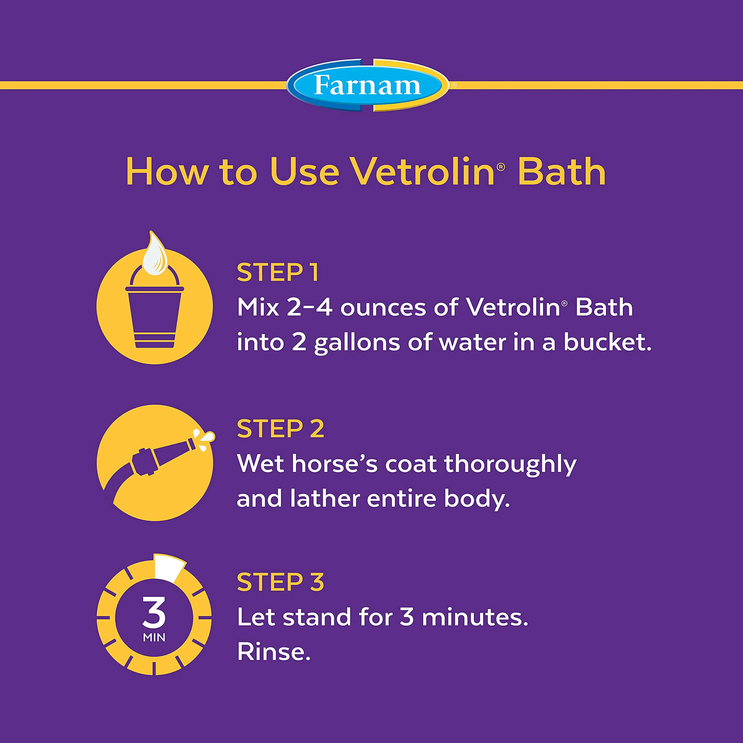 Farnam Vetrolin Bath 32 Fluid Ounces - Image 3