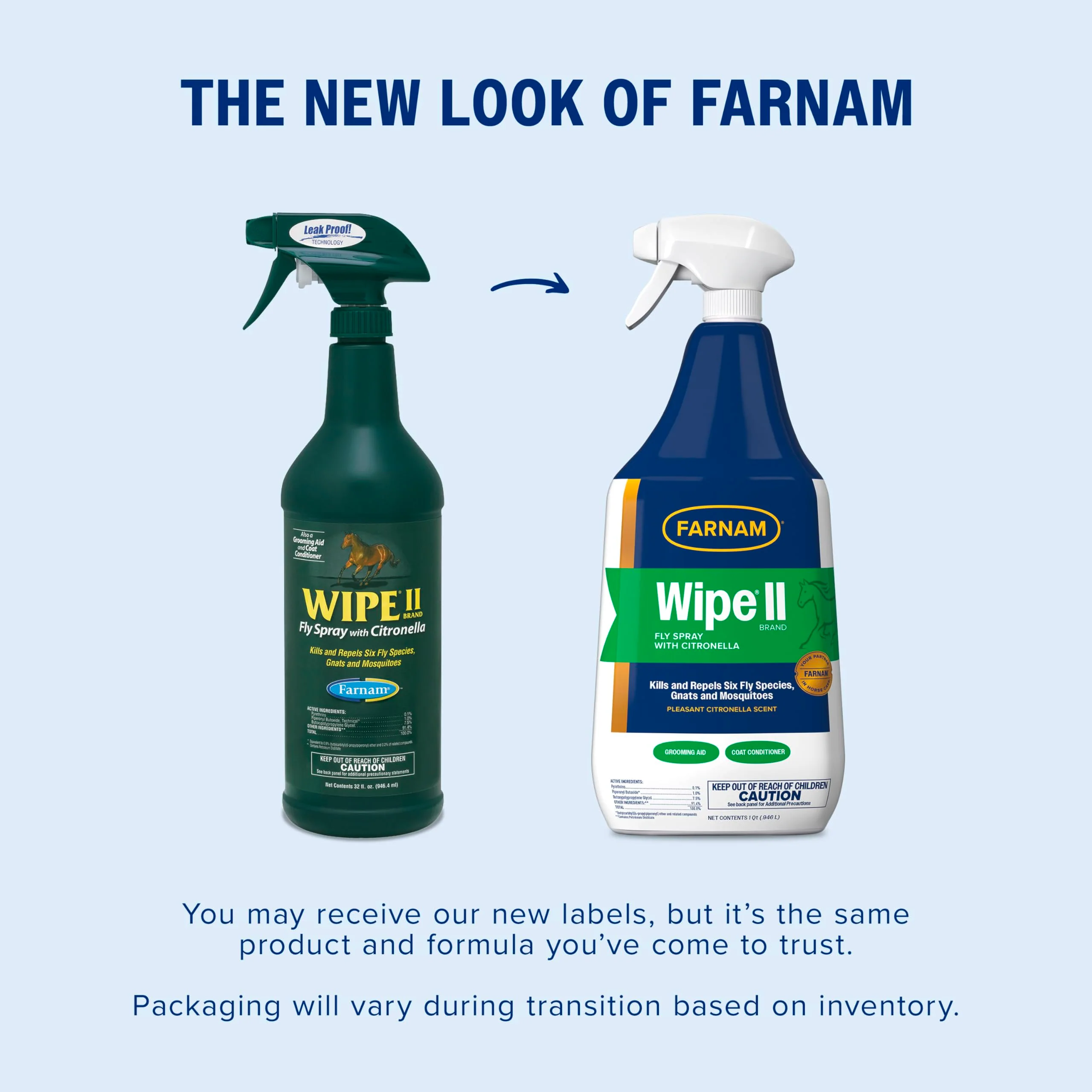 Farnam Wipe II Brand Horse Fly Spray with Citronella, Kills and Repels Flies, Conditions Coats, 32 oz - Image 11