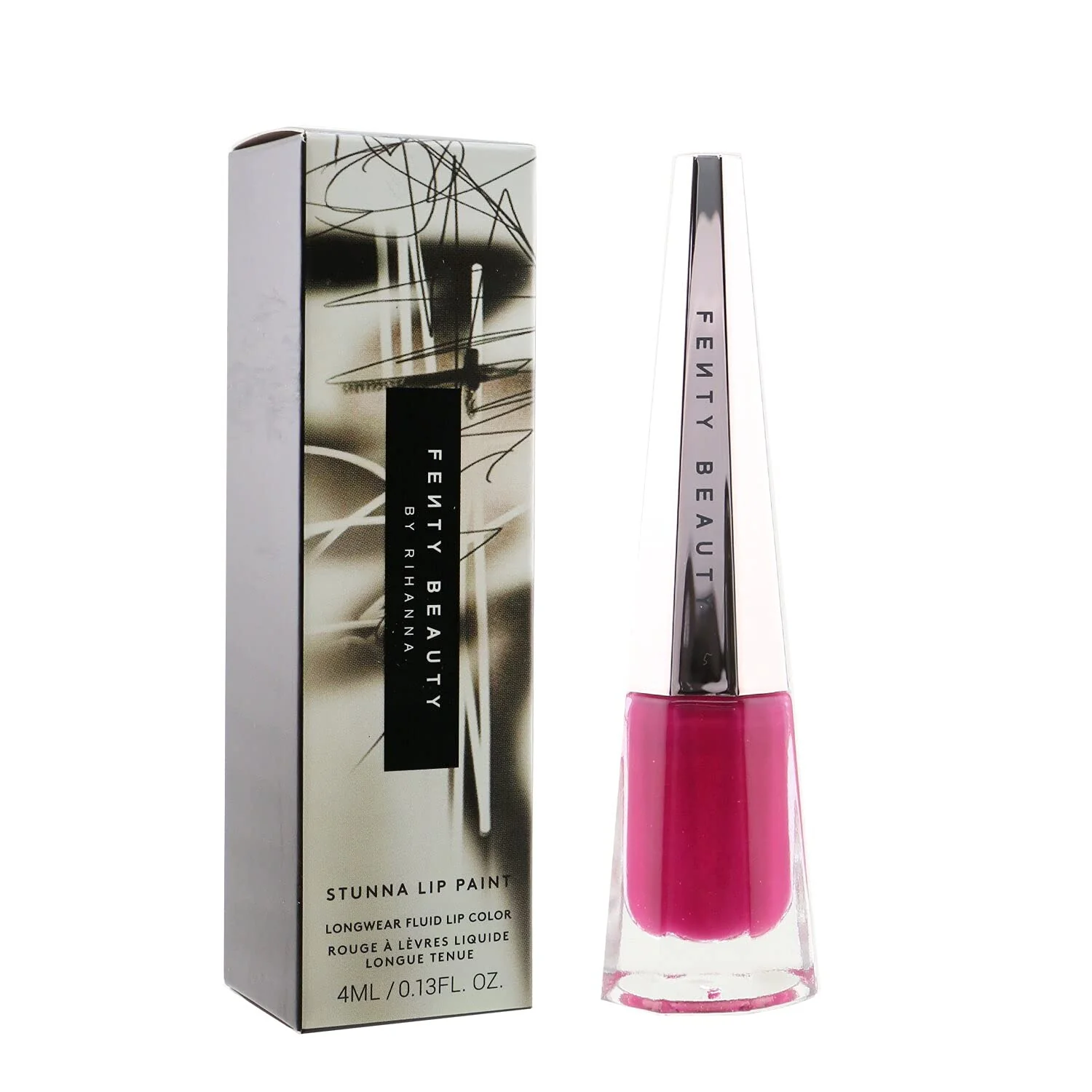 Fenty Beauty Stunna Lip Paint Longwear Fluid Lip Color, Unlocked, 0.13 oz - Image 3
