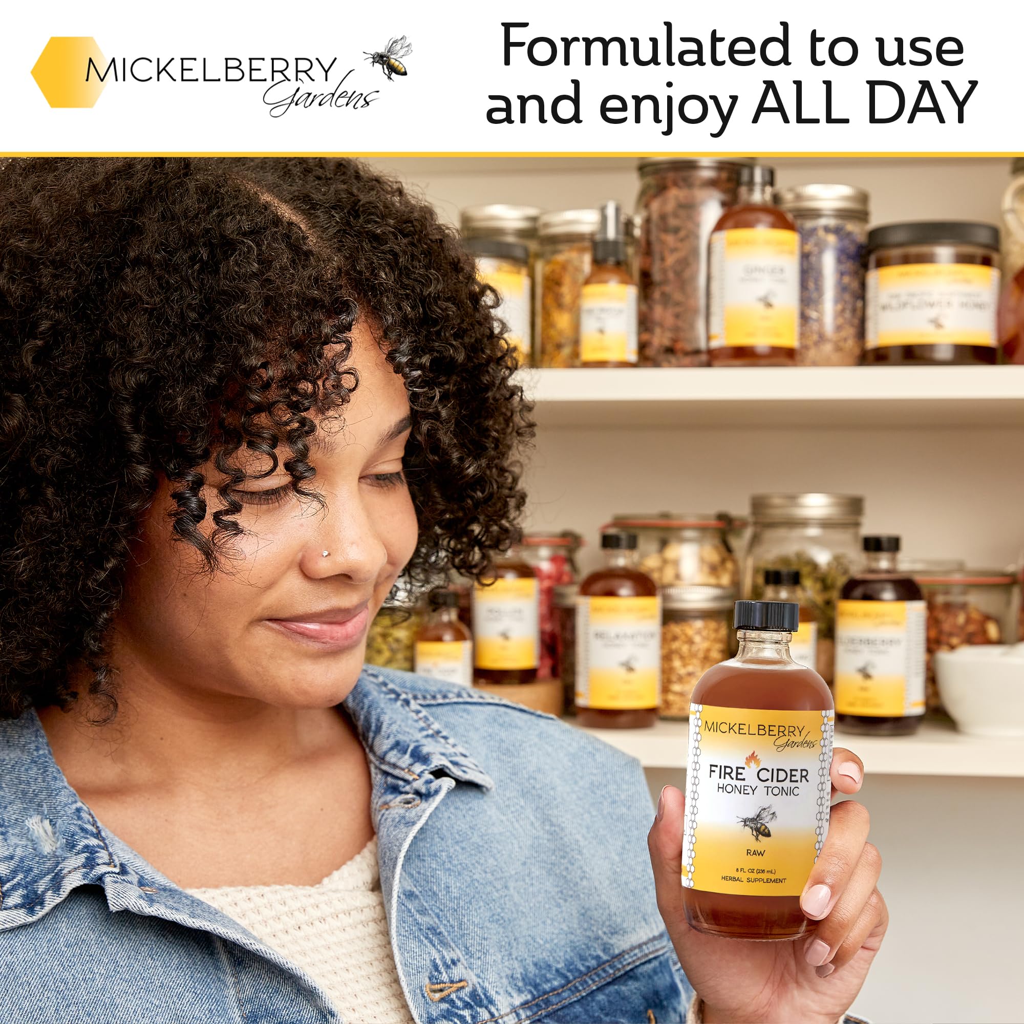 Fire Cider Apple Cider Vinegar Honey Tonic with Organic Turmeric Root, Ginger Root & Dandelion - Natural Digestion & Immune Support (8 Ounces) - Image 2