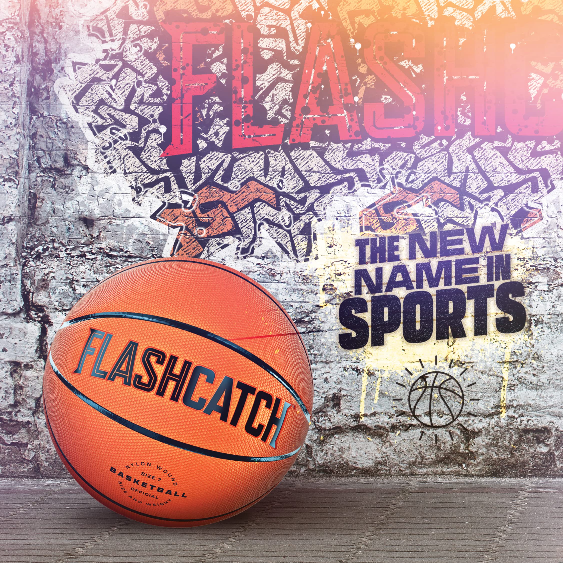 FlashCatch Light Up Basketball - Glow in The Dark - Sports Gear Accessories Gifts for Boys 8-15+ Year Old - Kids Teens Gift Birthday Ideas - Teen Boy Toys Ages 8 9 10 11 12 13 14 15 Outdoor Teenager - Image 5