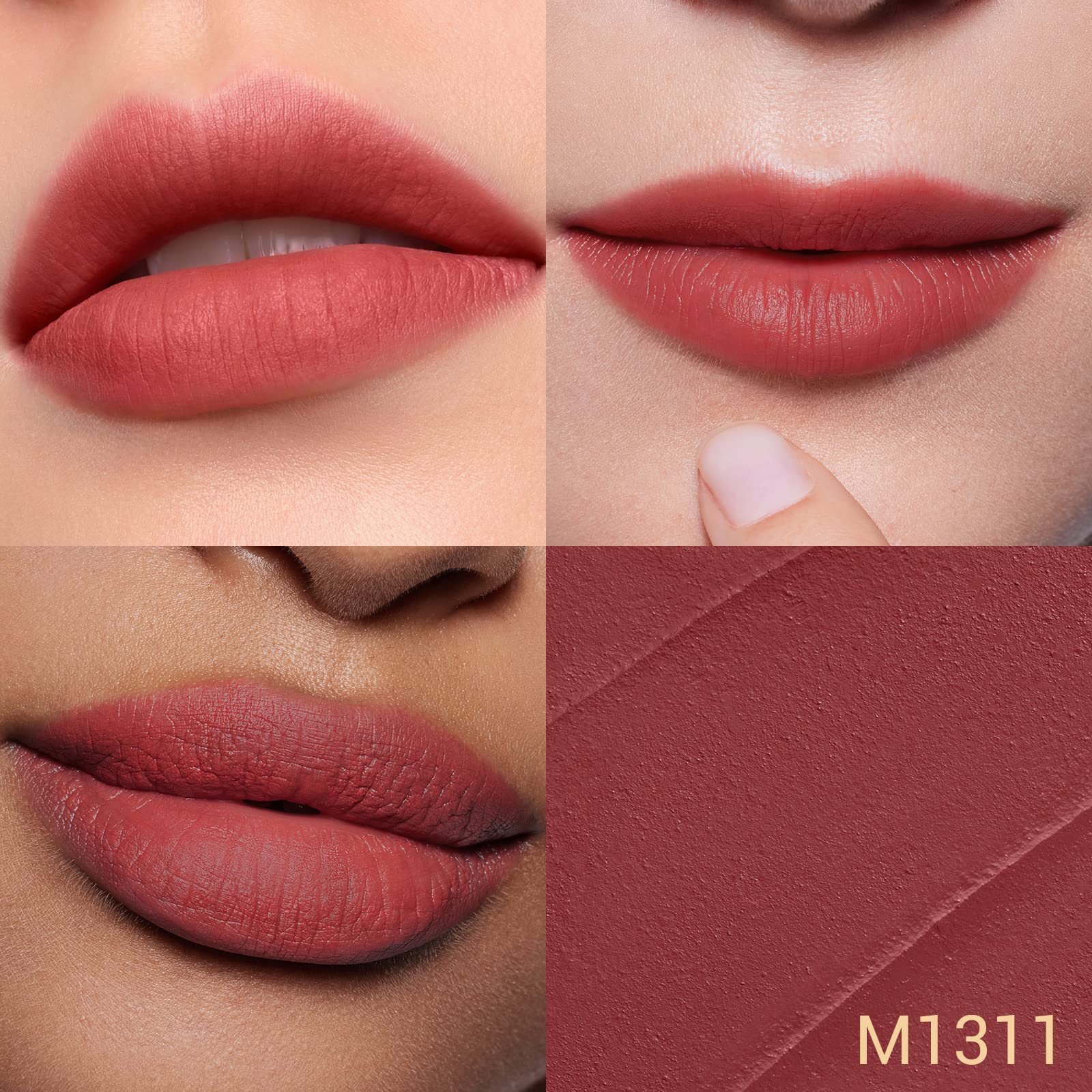 FLORASIS Blooming Rouge Love Lock Lipstick Long-Lasting Sculpting Lipstick Misty Matte Finish Lightweight Nourishing for Everyday Use (M1311 My One and Only) - Image 8