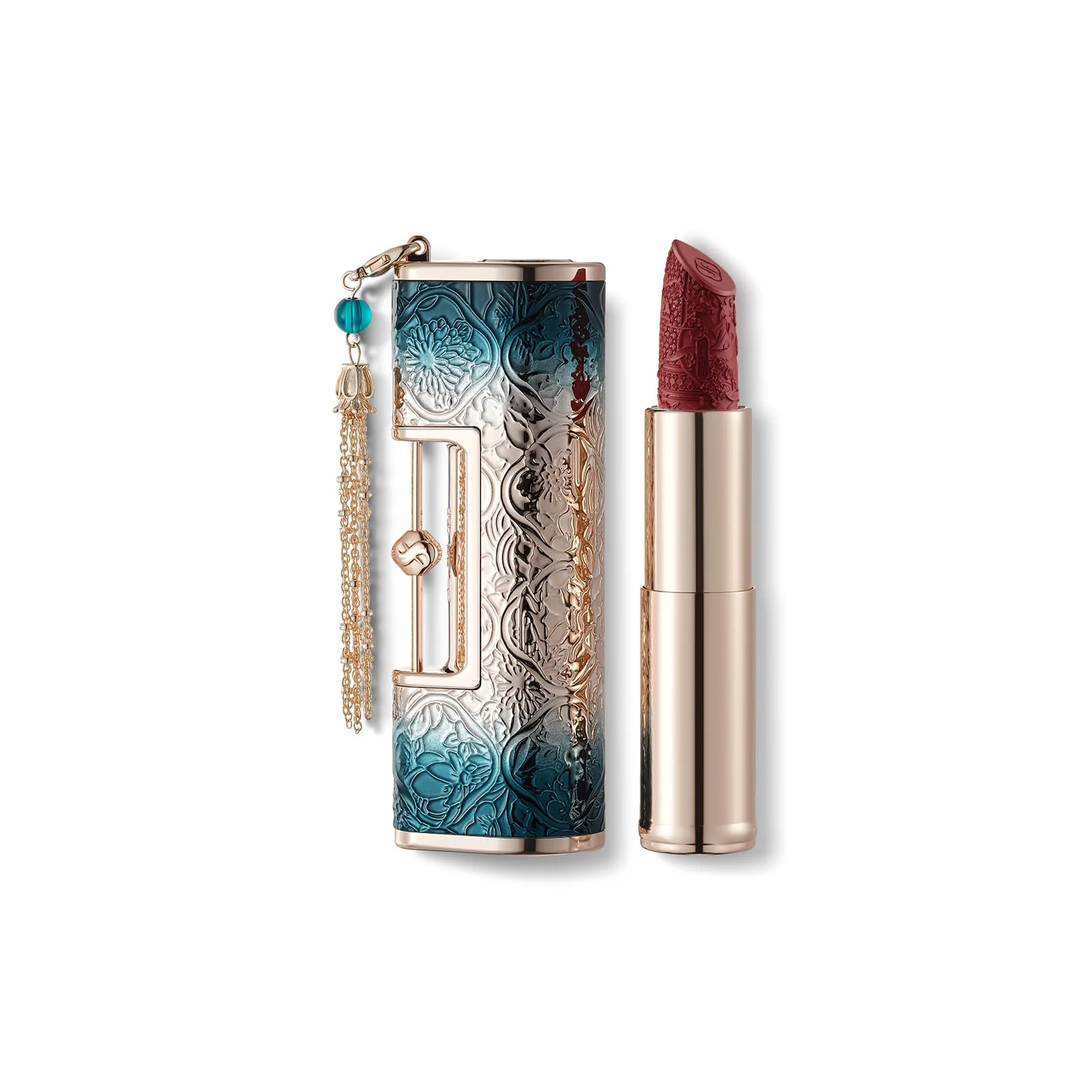 FLORASIS Blooming Rouge Love Lock Lipstick Long-Lasting Sculpting Lipstick Misty Matte Finish Lightweight Nourishing for Everyday Use (M9420 Just Love You)
