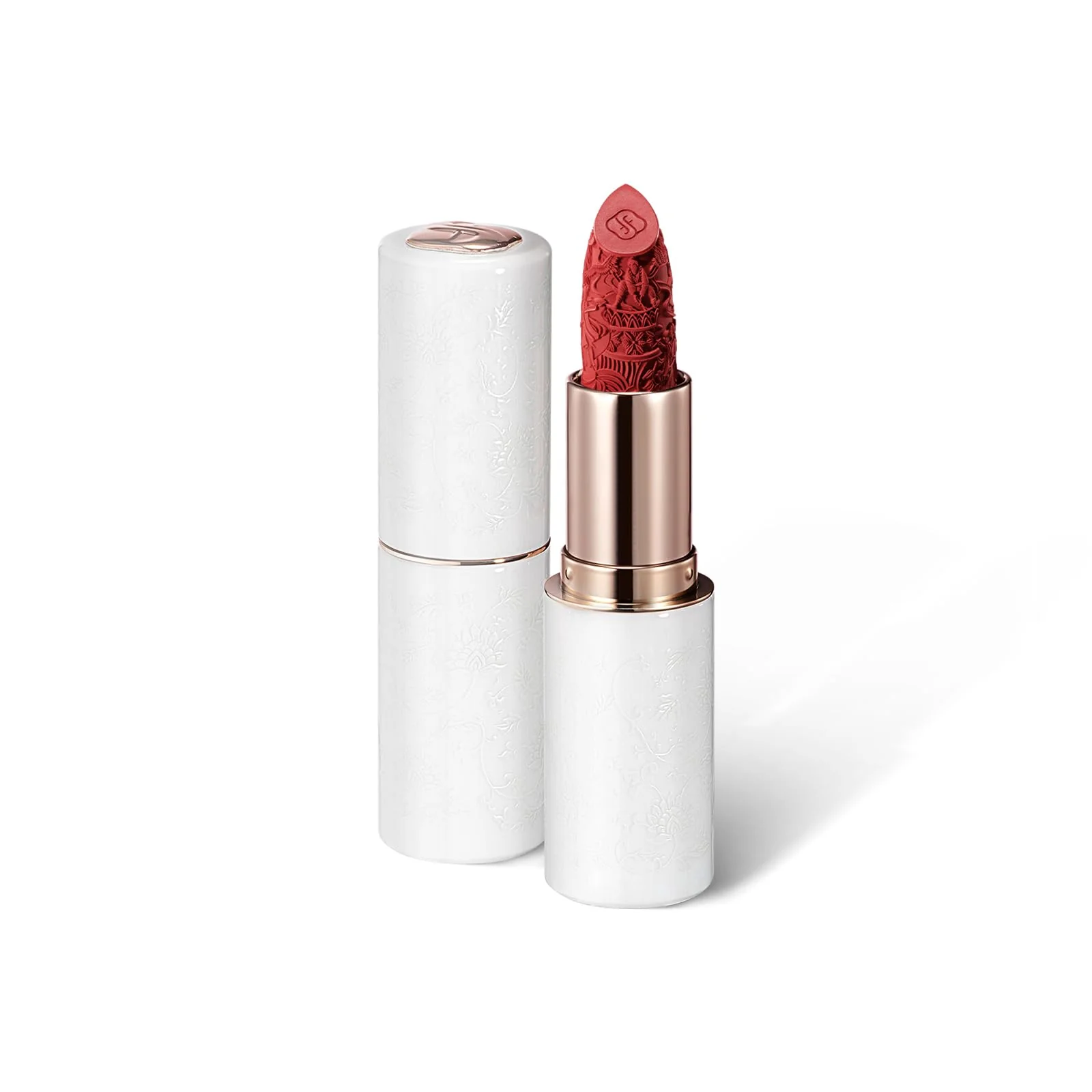 FLORASIS Blooming Rouge Porcelain Lipstick (M221 Tangerine Dream) - Image 4