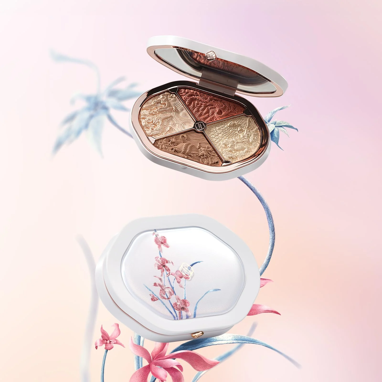 FLORASIS Eastern Beasts Sculpting Makeup Palette (Ode to Embroidery) (02 Eastern Beast, 1 Count) - Image 3