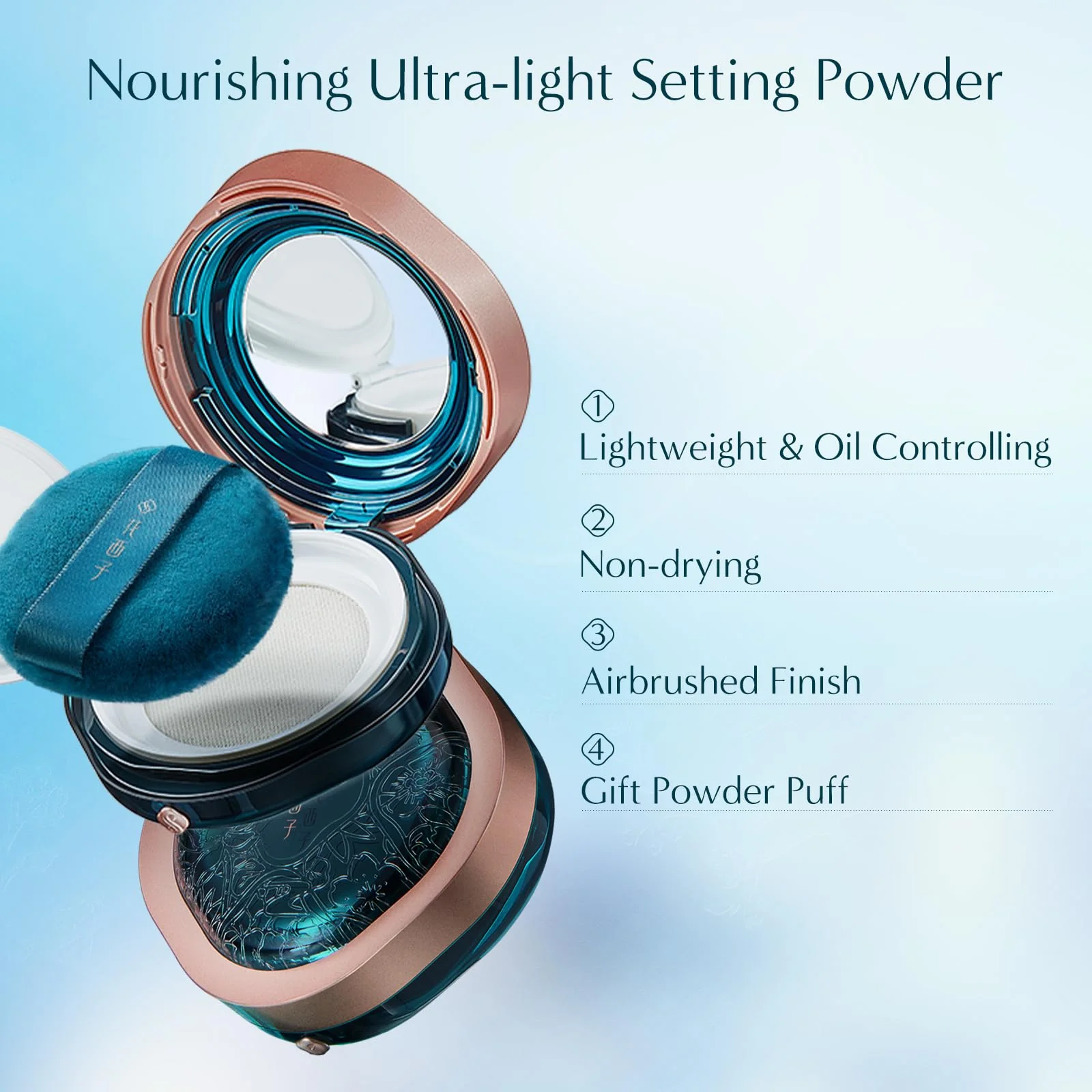 FLORASIS · Fairy Peach Blossom Ultra-light Setting Powder 01 Snow(Porch Window Edition) - Image 8