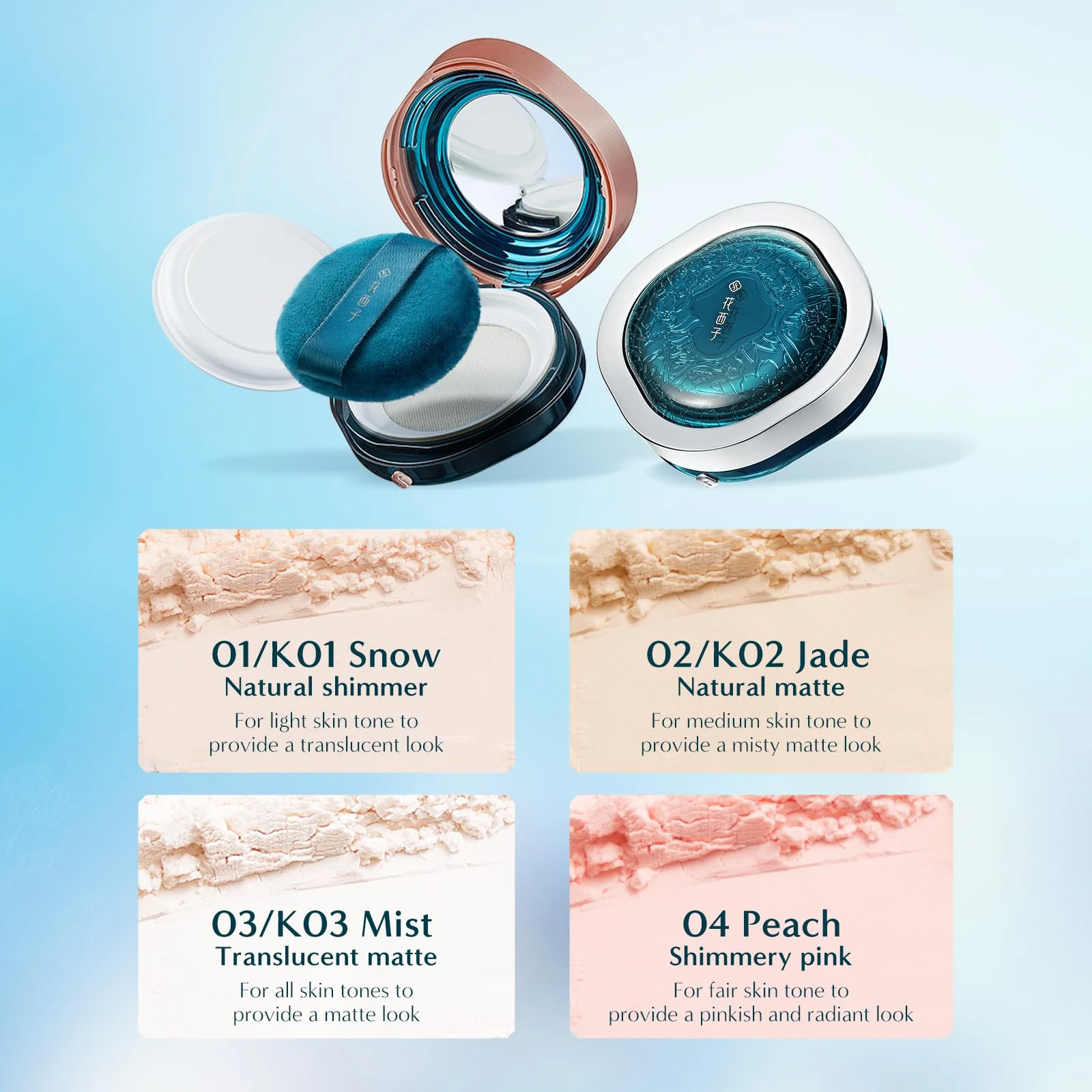 FLORASIS · Gorgeous Peach Blossom Powder (K02 Jade) - Image 4