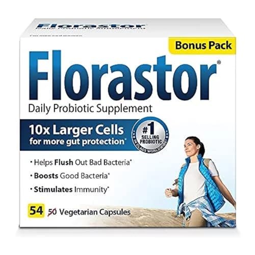 Florastor Daily Probiotic Supplement for Women and Men, Proven to Support Digestive Health, Saccharomyces Boulardii CNCM I-745 (54 Capsules) - Image 5