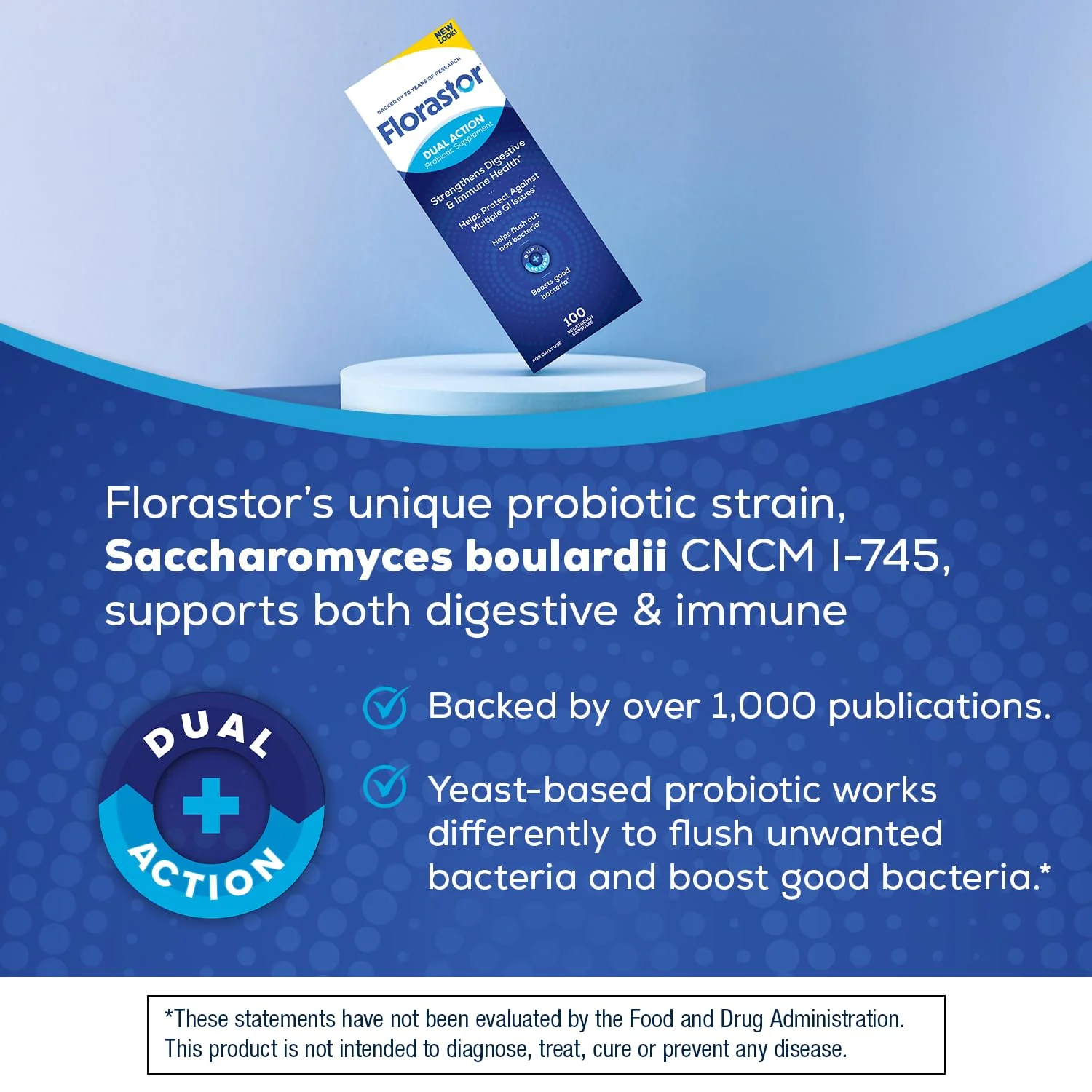 Florastor Probiotics for Digestive and Immune Health, 100 Capsules, Probiotics for Women & Men, Helps Flush Out Bad Bacteria, Boosts The Good with Our Unique Strain Saccharomyces Boulardii - Image 8