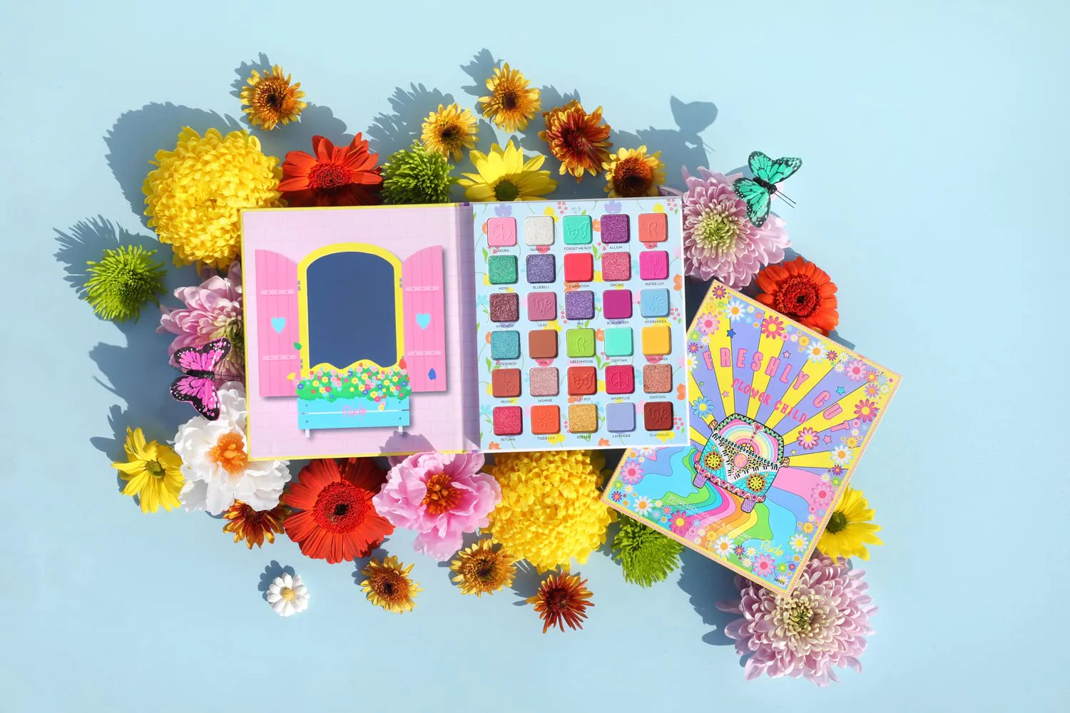 Flower Child 30 Pressed Pigment and Shadows - Freshly Cut by Rude Cosmetics for Women - 1 oz Eye Shadow - Image 4