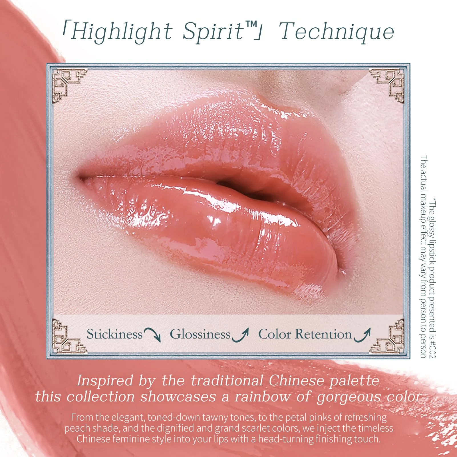 Flower Knows Butterfly Cloud Collar Glossy Lipstick,Hydrating Solid Lip Gloss,Moisturizing Red Tinted Lip Balm,Long Lasting Lip Gloss in Balm for Girls&Women,(C09 Camellia) - Image 2